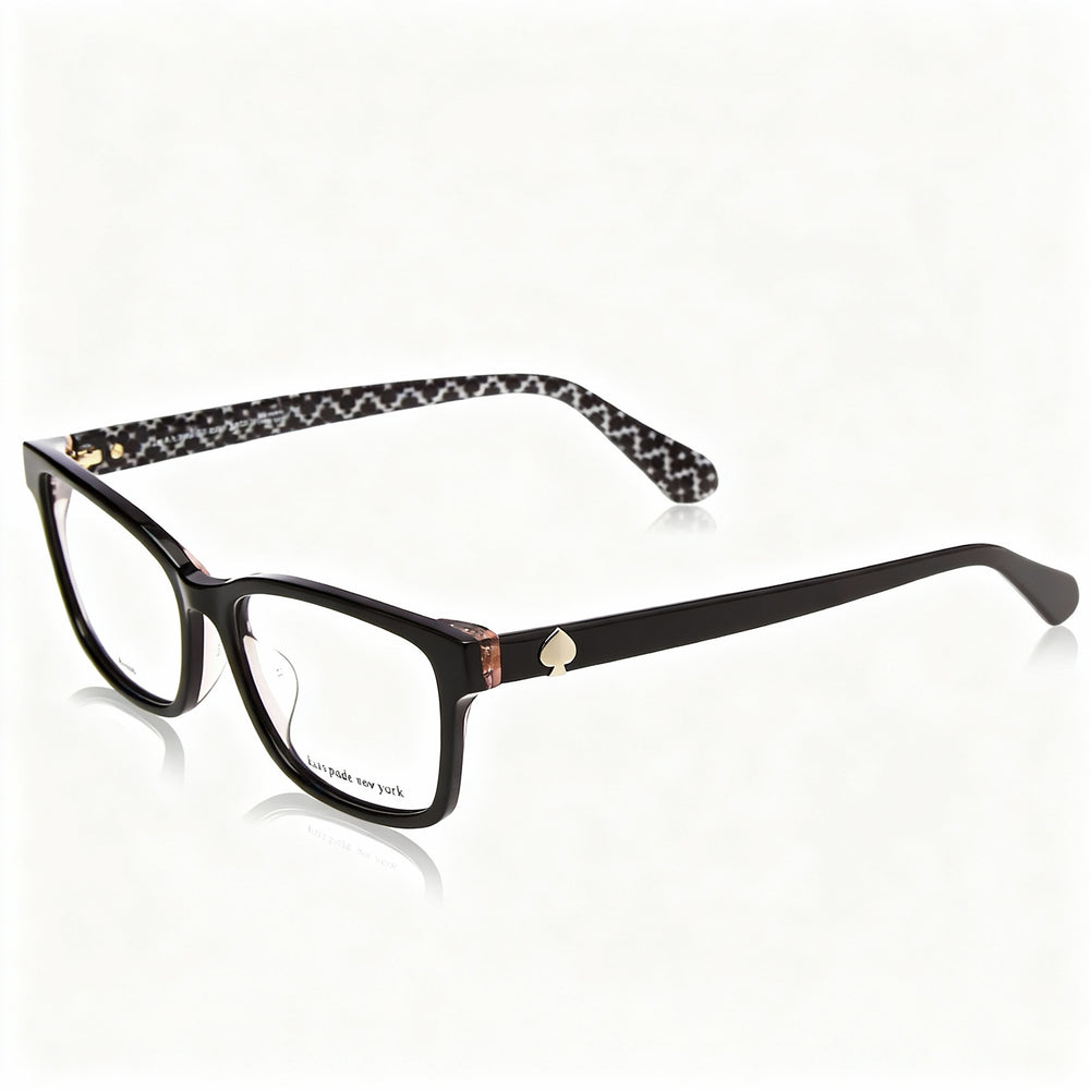 Gafas de sol Kate Spade New York Cariane/F para mujer, de acetato, color negro y rosa, con lentes de policarbonato de 55 mm