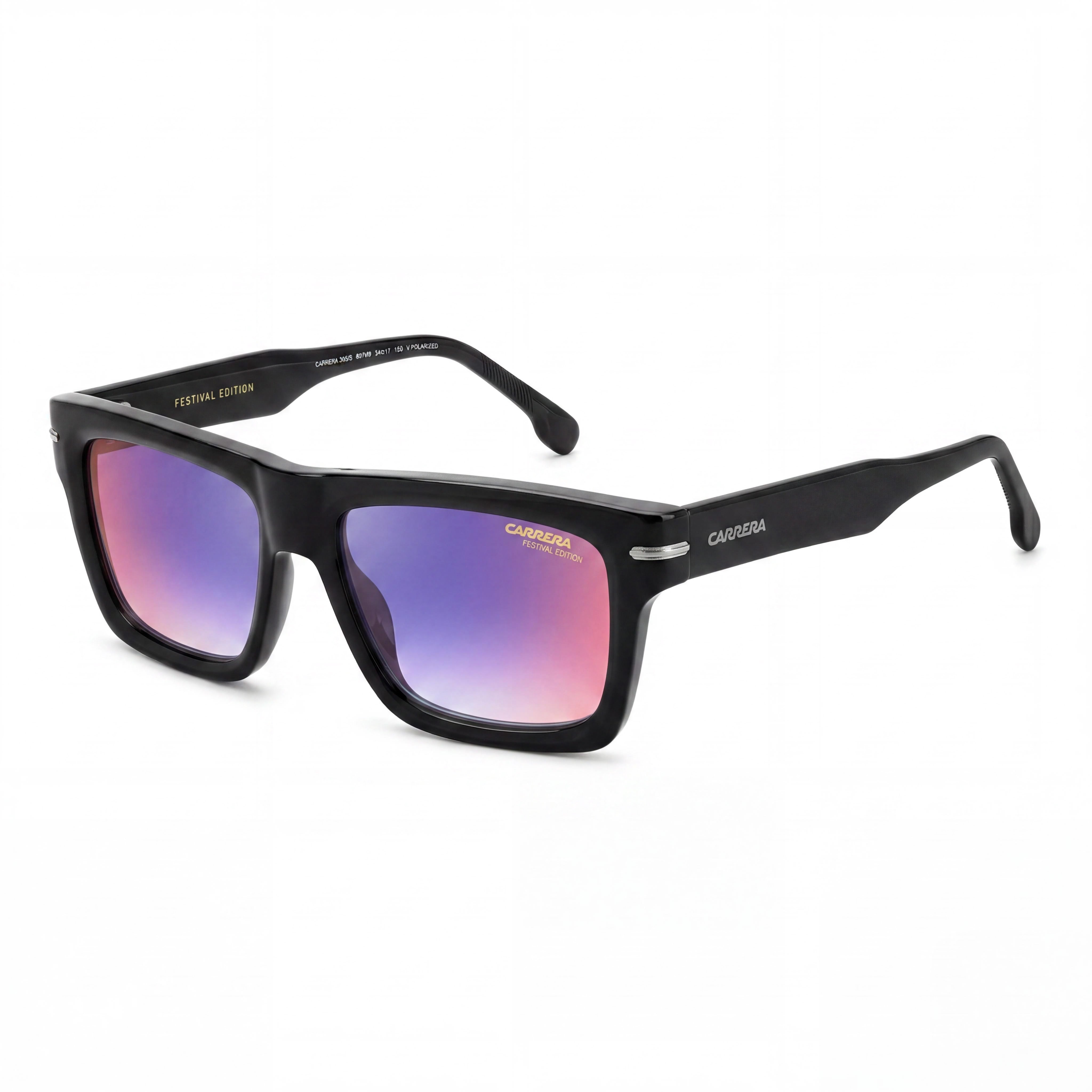 Carrera Carrera 4019/S Men's Festival Edition Black Blue Shaded Red Plastic UV Protection Sunglasses 58mm, Photo 1