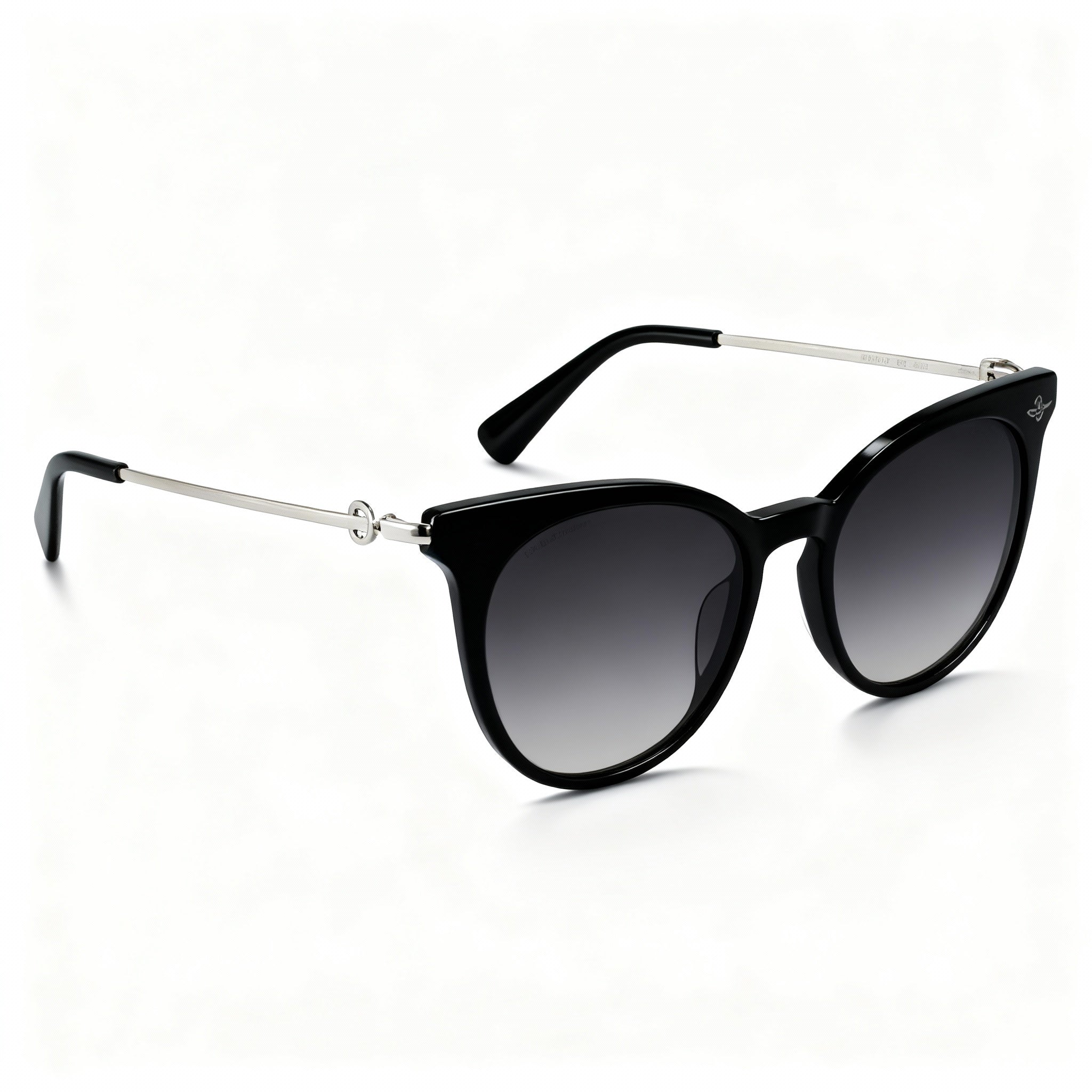 Longchamp LO693S Women's Casual Acetate Black White Frame Black Lens Non-Polarized Sunglasses 52mm, Photo 2