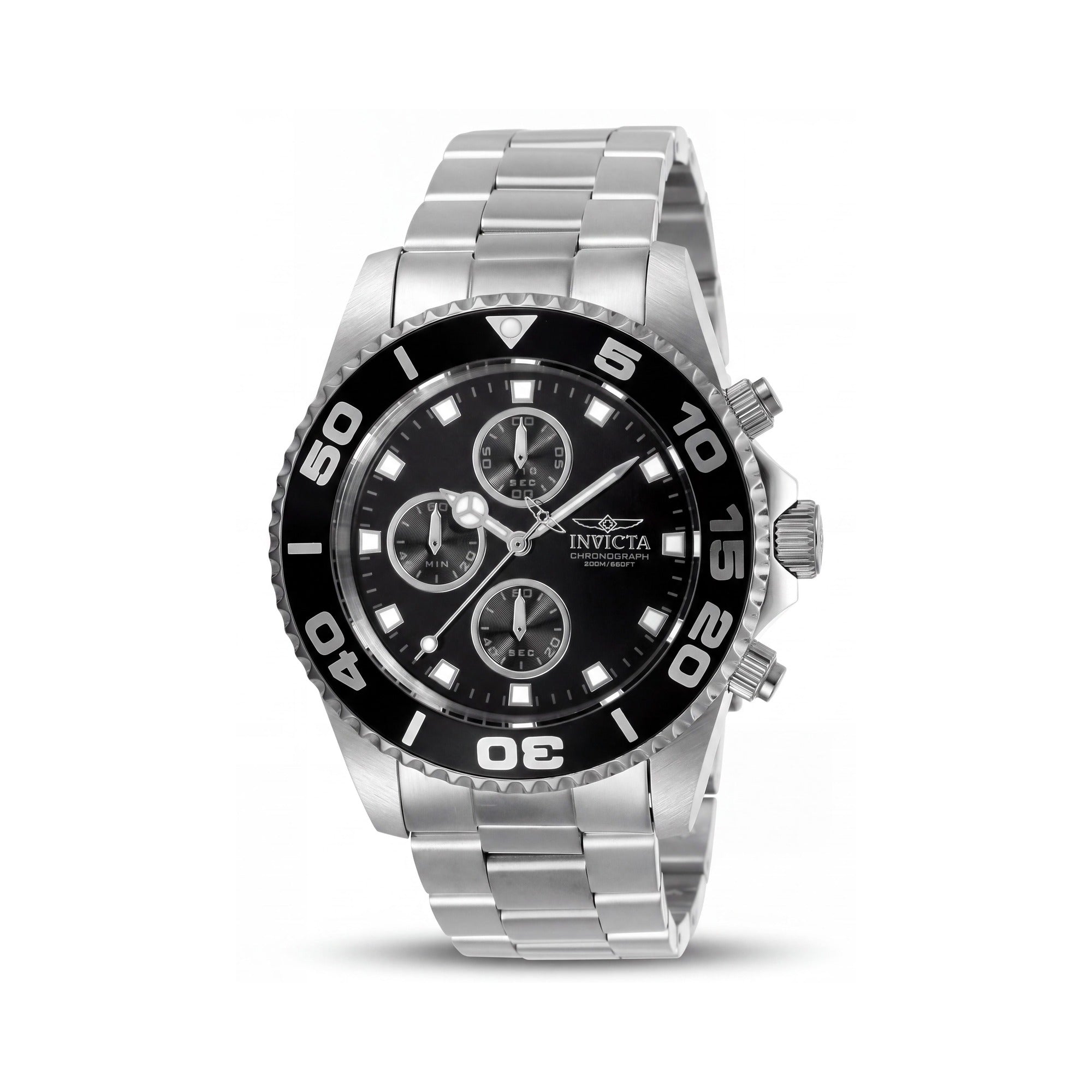 Reloj de cuarzo Invicta Connection 28689 unisex con brazalete de acero inoxidable y esfera negra 43mm, Photo 1