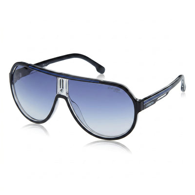 Carrera Casual Men's Acetate Frame Non-Polarized DK Blue Shaded Polycarbonate Lens Sunglasses 64-11-135