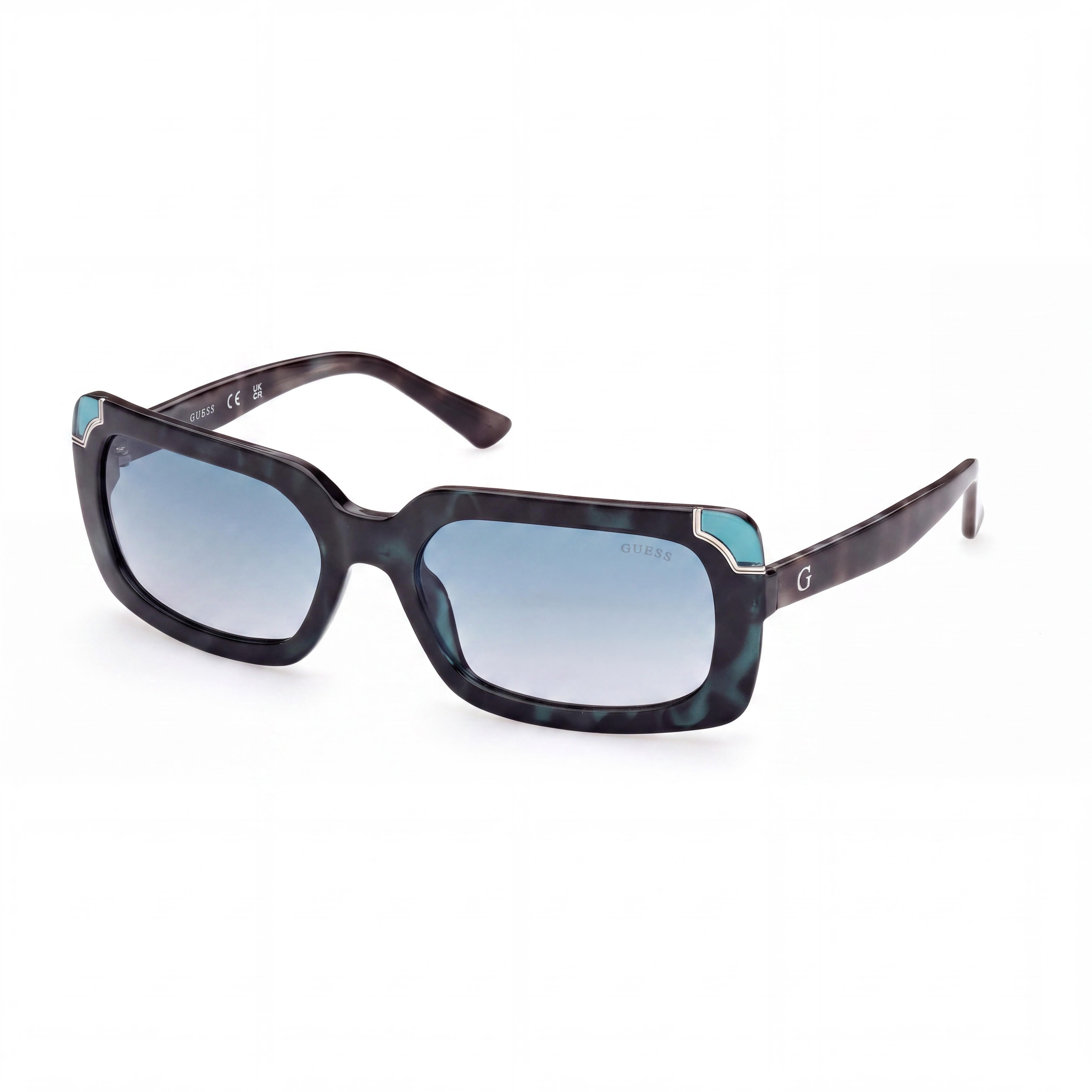 GUESS Gu784189w Women's Multicolour Plastic Frame Blue Lens UV Protection Sunglasses 59mm, Photo 1