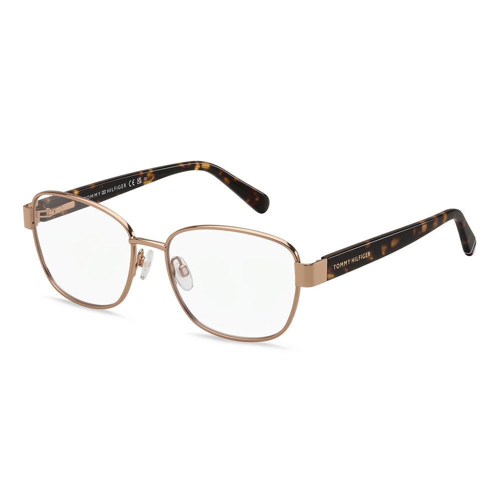 Tommy Hilfiger Unisex Multicolored Alloy Steel Women's Optical Frame, Non- Demo Lenses, 140mm