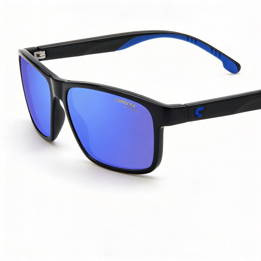 CARRERA Casual Unisex Nero E Blu Polyamide UV Protection Sunglasses with Blue Multilayer Lenses 54mm