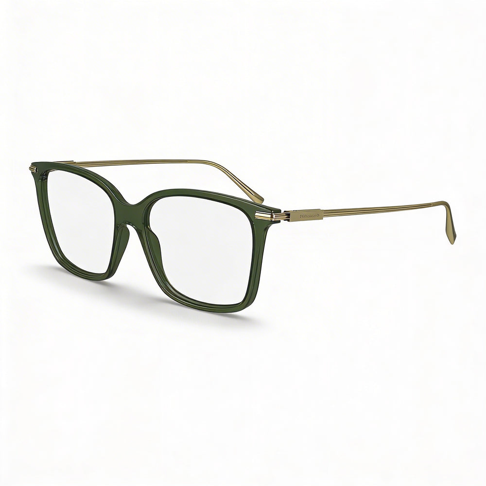 Salvatore Ferragamo Sf2992 Men's Acetate Transparent Khaki Eyeglasses 53mm