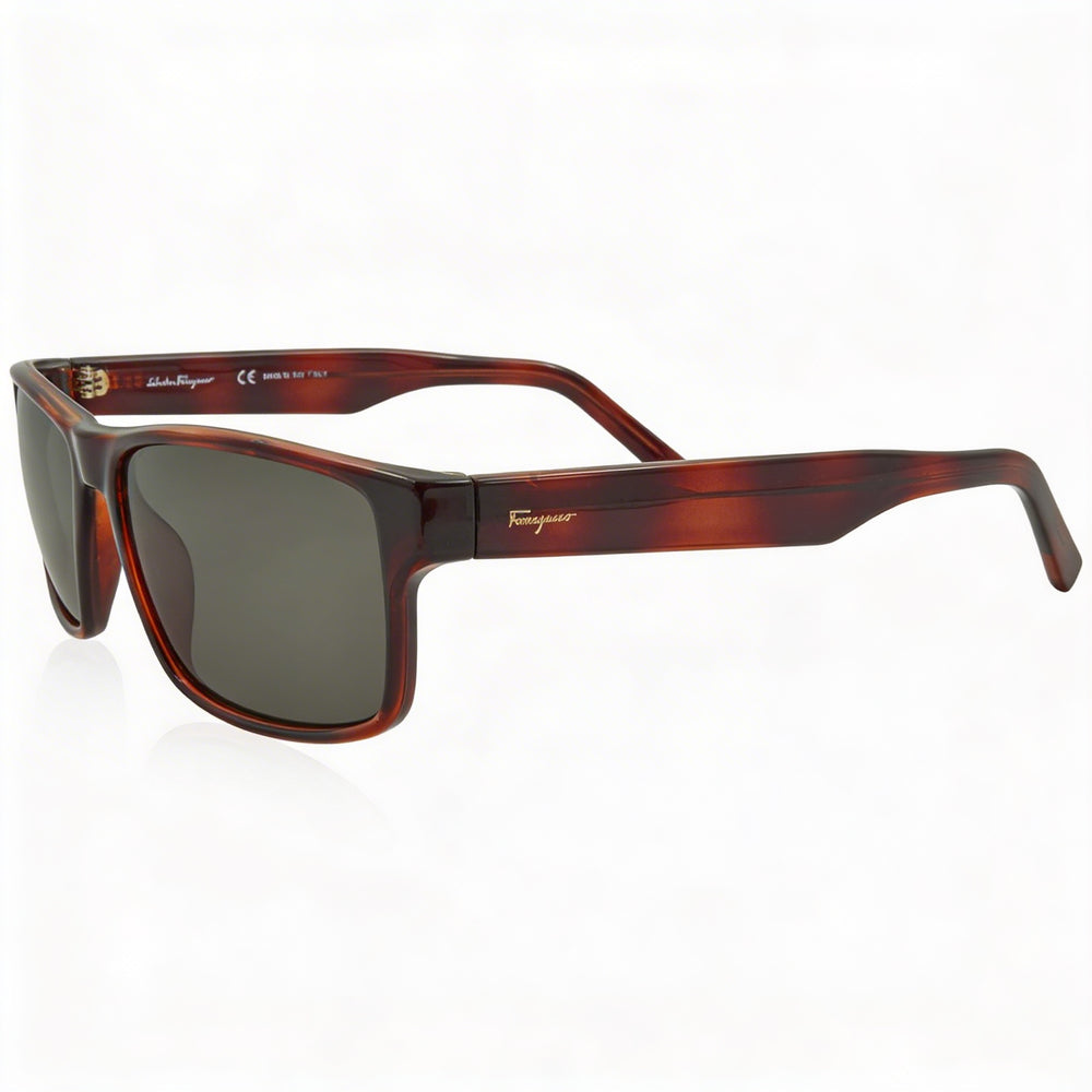 Gafas de sol Ferragamo sf960s 214 unisex de plástico rectangular color carey con protección UV de 58 mm