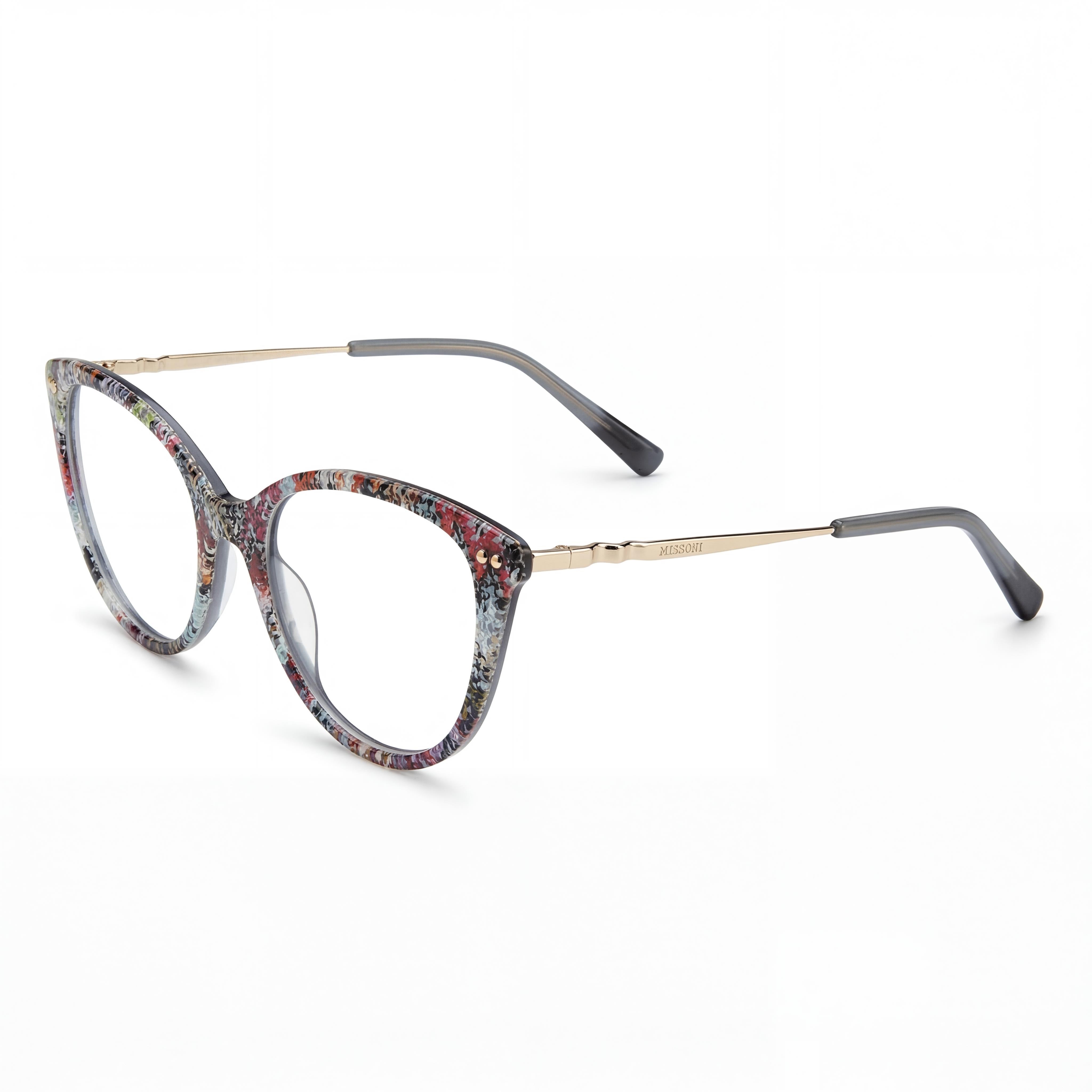 Gafas de sol Missoni Modern para mujer con montura de acetato multicolor y lentes de policarbonato de 54 mm, Photo 1