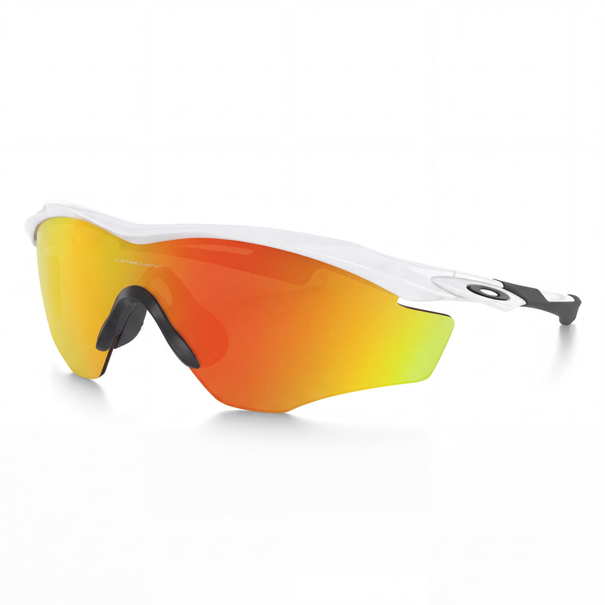 Oakley M2 Frame Xl Men's Rectangle O Matter Polished White Fire Iridium Anti-Reflective Non-Polarized UV Protection 145mm, Photo 1