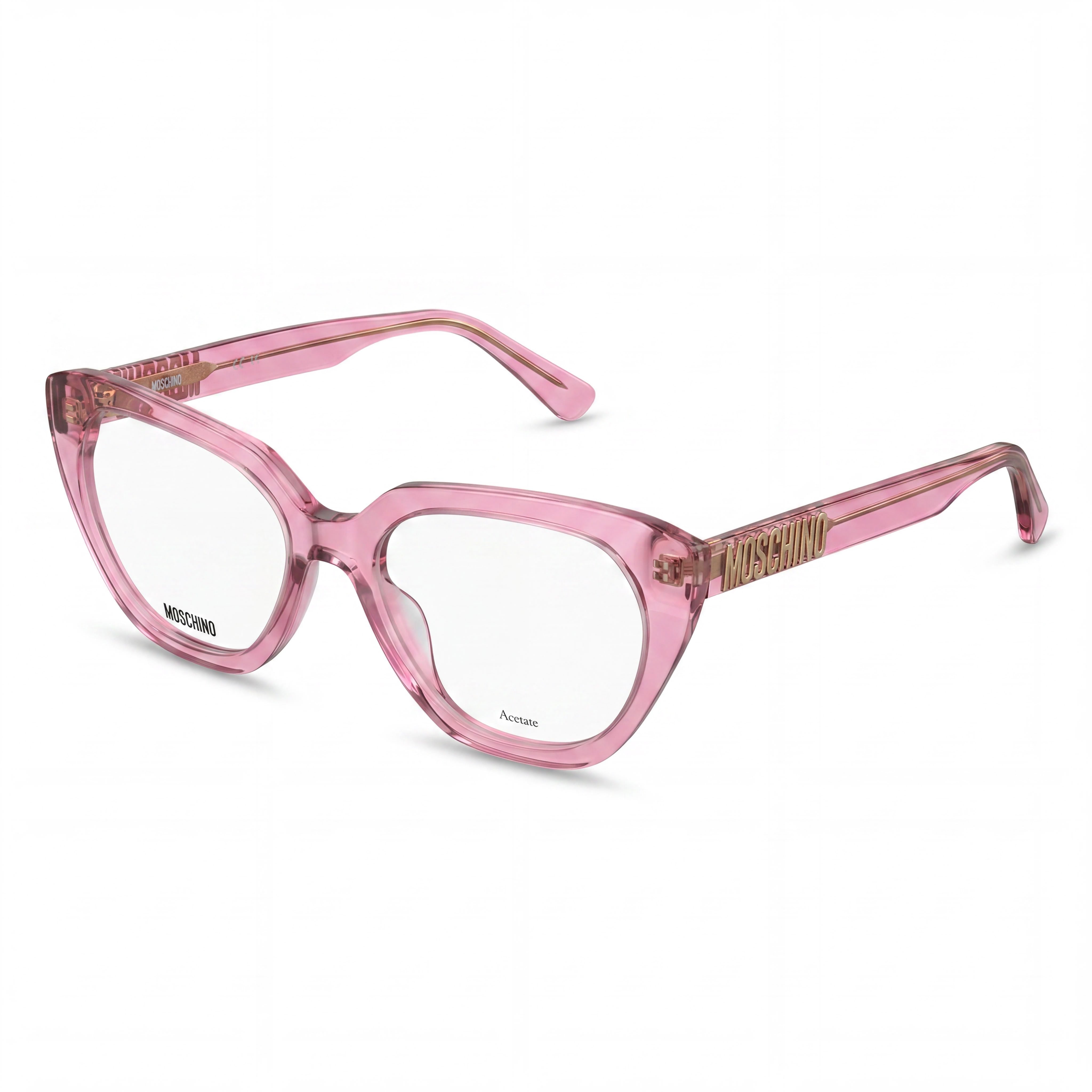Moschino Modern Style Women's Sunglasses with Acetate Frame in Fuchsia and Fuchsia Lenses, Size 51-17-140mm, Photo 1