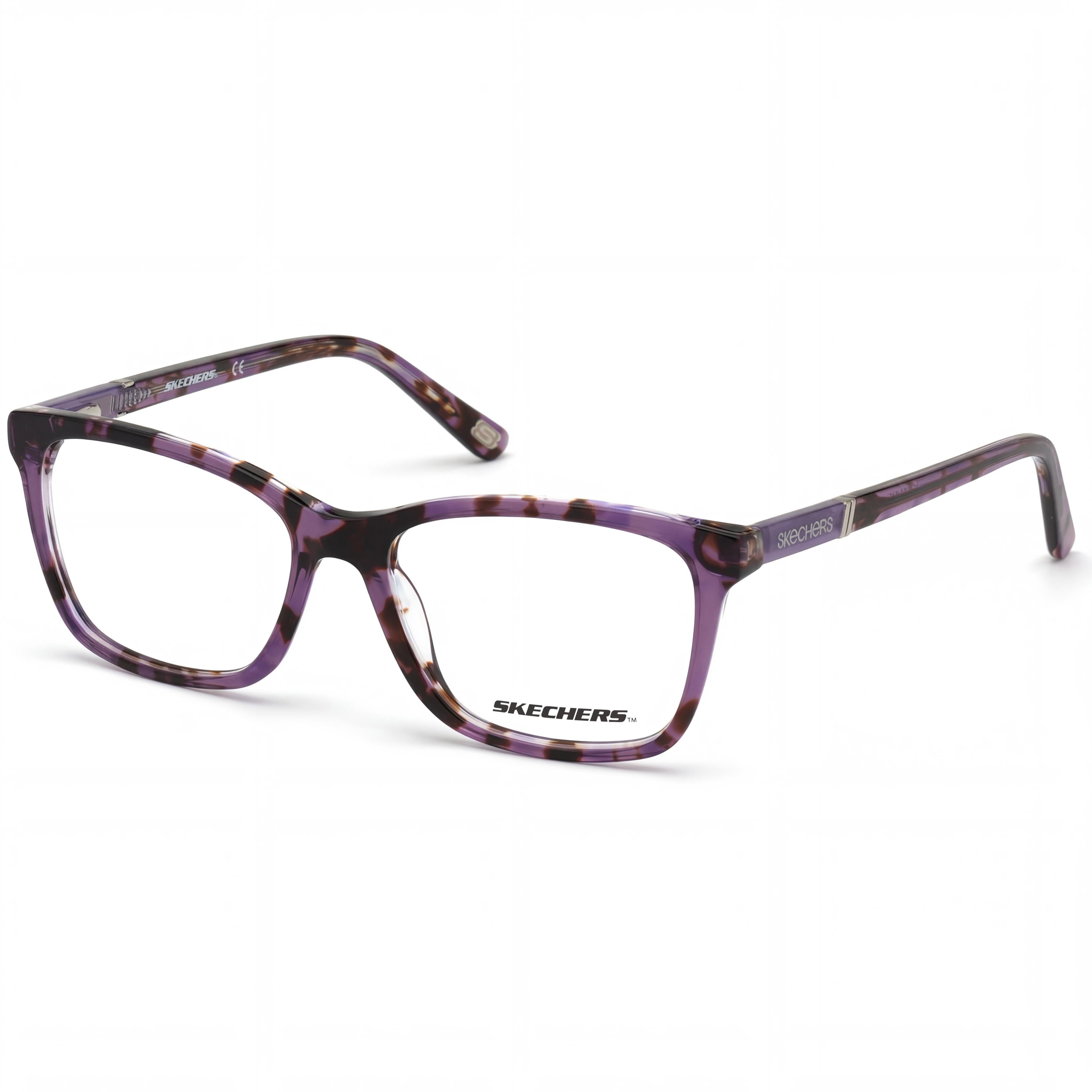 Skechers Se2154 Unisex Violet Plastic Frame Eyewear, Polycarbonate Lenses, Lens Width 53mm, Photo 1