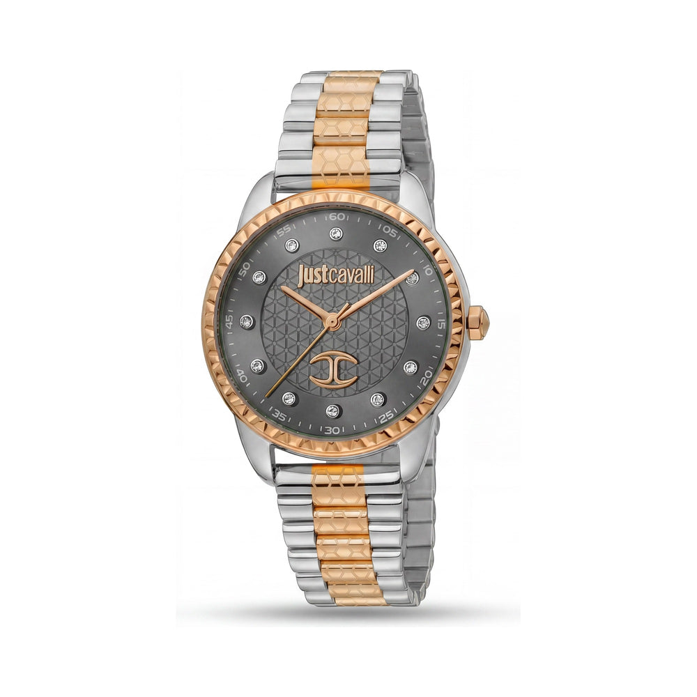 Just Cavalli JC1L176M0095 Reloj analógico de cuarzo multifunción resistente a golpes para mujer, caja de 20 mm