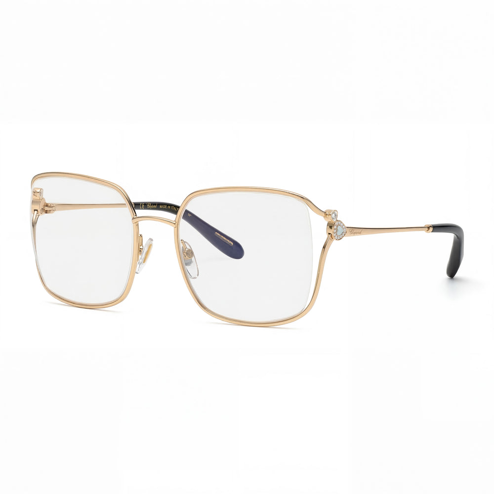Chopard Casual VCHG29S Women's Metal Frame with Polycarbonate Lenses Oro Rose' Lucido Totale Sunglasses 53mm