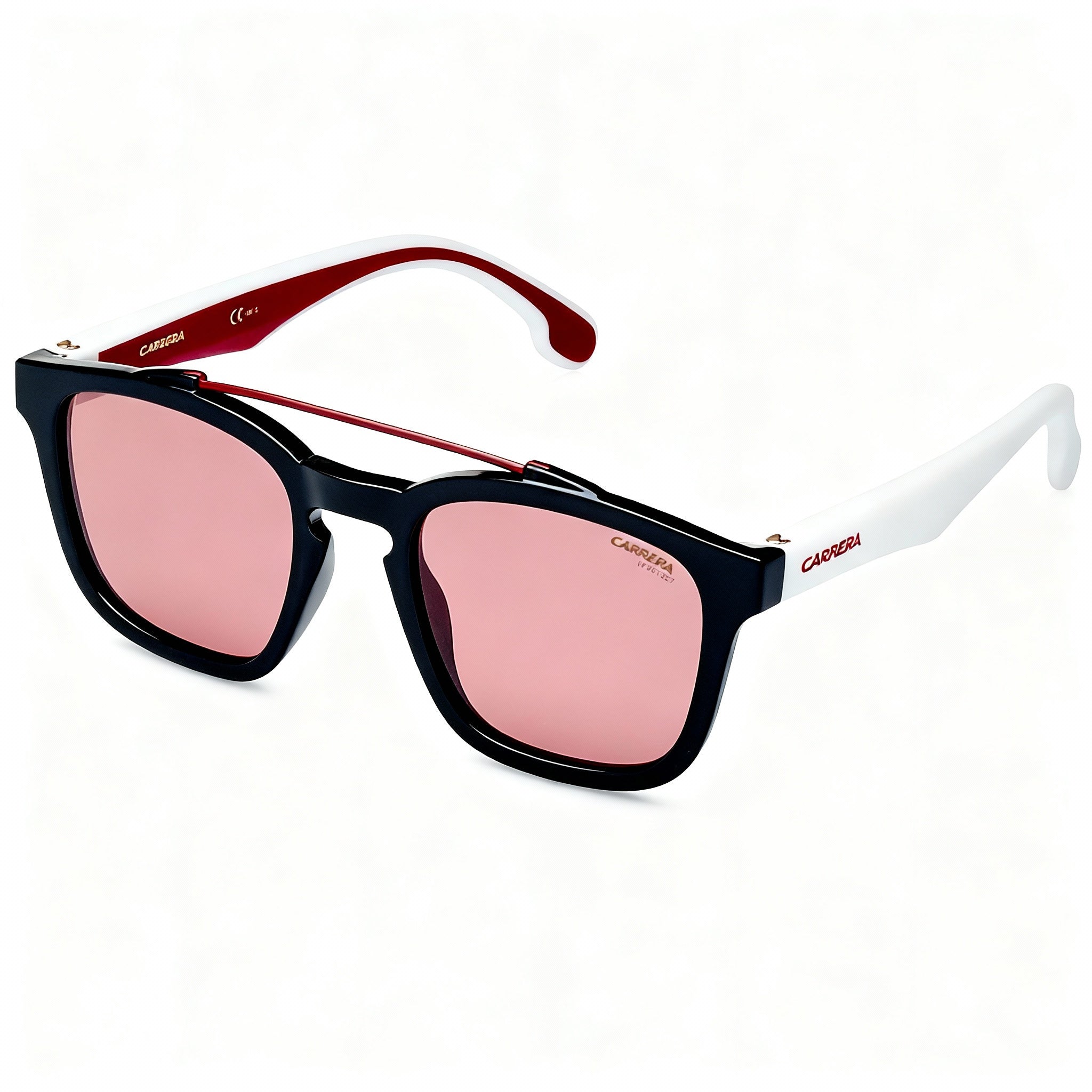 Carrera 1011/S Unisex Black Burgundy Plastic Non-Polarized Sunglasses with Anti-Reflective Burgundy Lenses 52mm