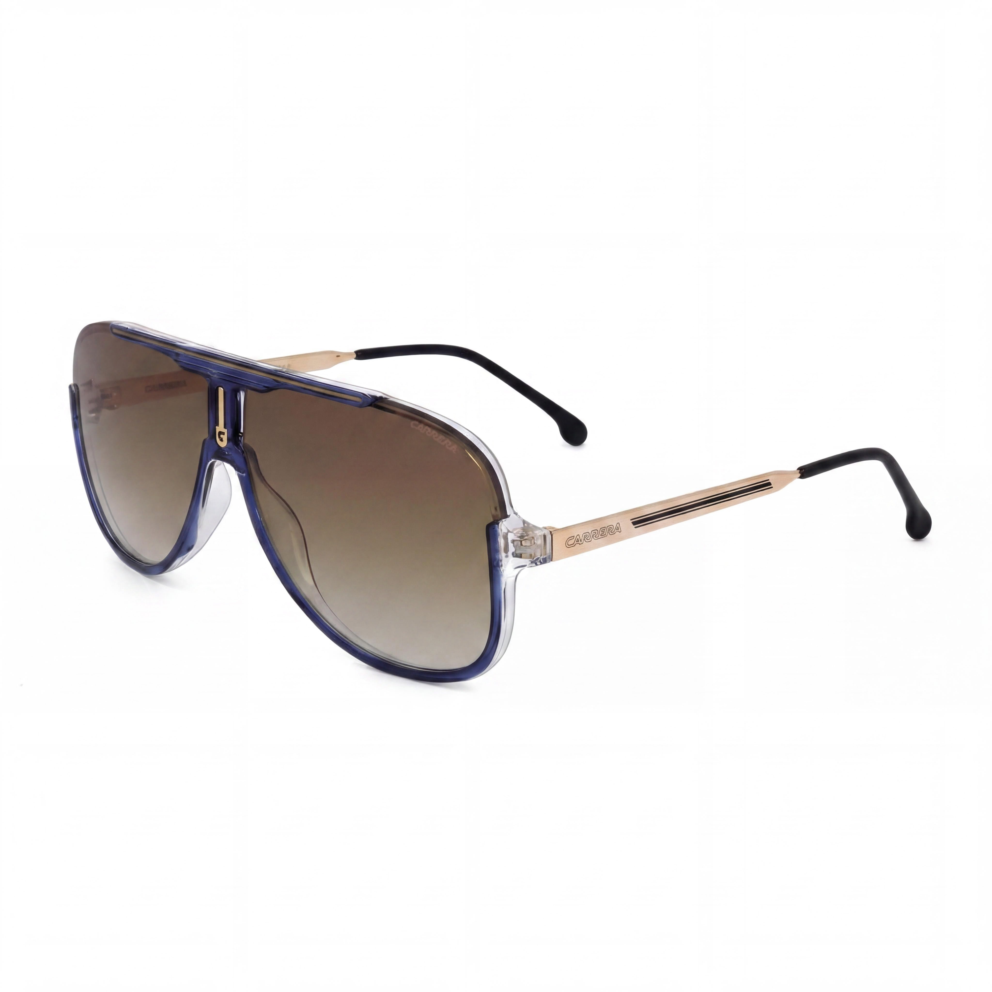 Carrera Classic Men's Blue Brown Polyamide UV Protected Non-Polarized Sunglasses with Black Brown Green Antireflex Lenses 64mm, Photo 1
