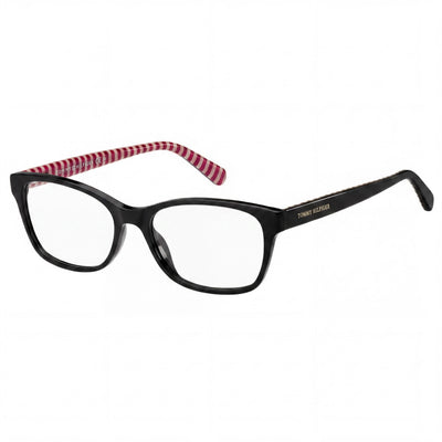 Tommy Hilfiger Casual Men's Acetate Cherry Pattern Black Sunglasses 52mm