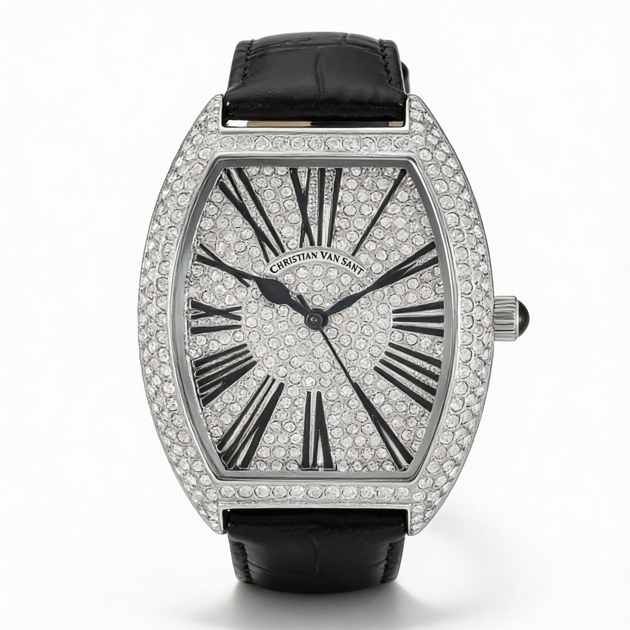 Reloj de cuarzo plateado para mujer de Christian Van Sant con esfera y bisel de cristal, Photo 1