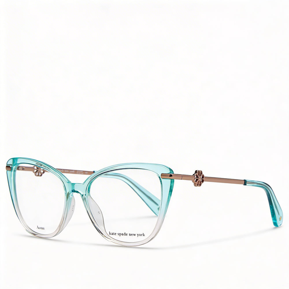 Gafas de sol Kate Spade New York FLAVIA IWB para mujer, montura de acetato, lentes de policarbonato verde y rosa, 51 mm
