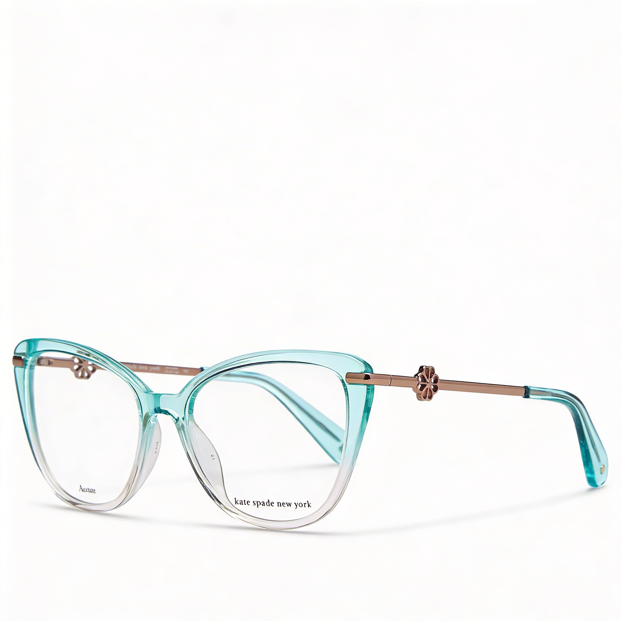 Gafas de sol Kate Spade New York FLAVIA IWB para mujer, montura de acetato, lentes de policarbonato verde y rosa, 51 mm, Photo 1