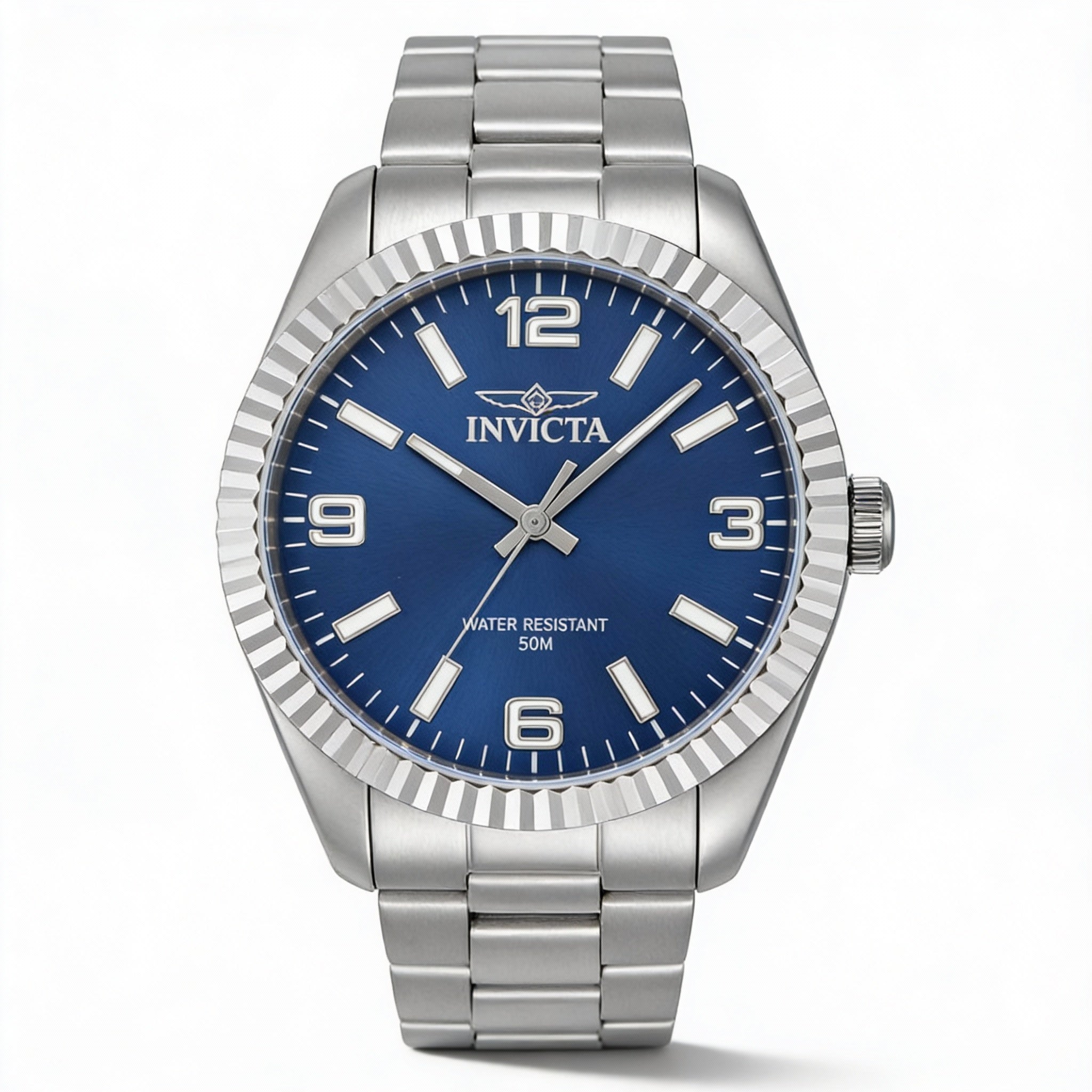 Reloj unisex Invicta Specialty 47451 de acero inoxidable con esfera azul, cuarzo, caja de 43 mm y resistente al agua hasta 50 m., Photo 1