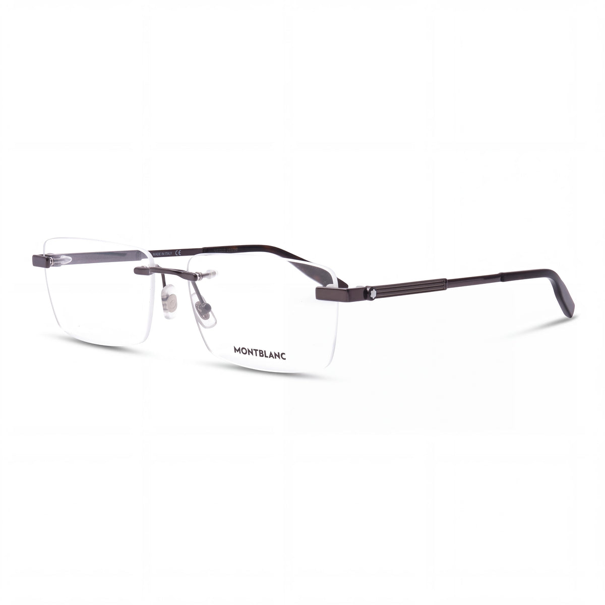 MONTBLANC MB-0030-O 006 Unisex Multicolour Metal Frame Classic Style Clear Lens Eyeglasses 59-16-150, Photo 1