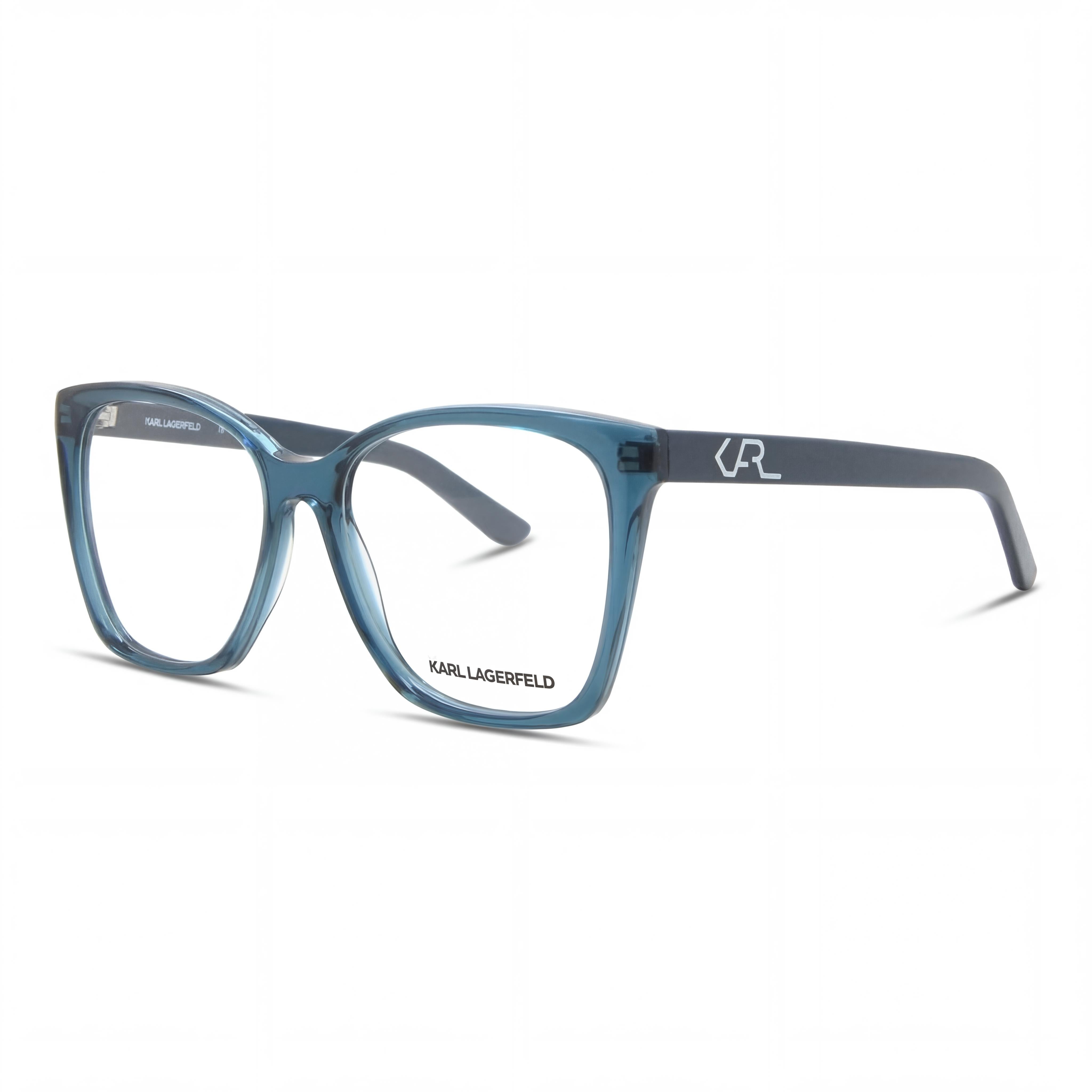 KARL LAGERFELD Casual Unisex Acetate Frame Polycarbonate Lens Non-Polarized Sunglasses Petrol 54-16-140mm, Photo 1