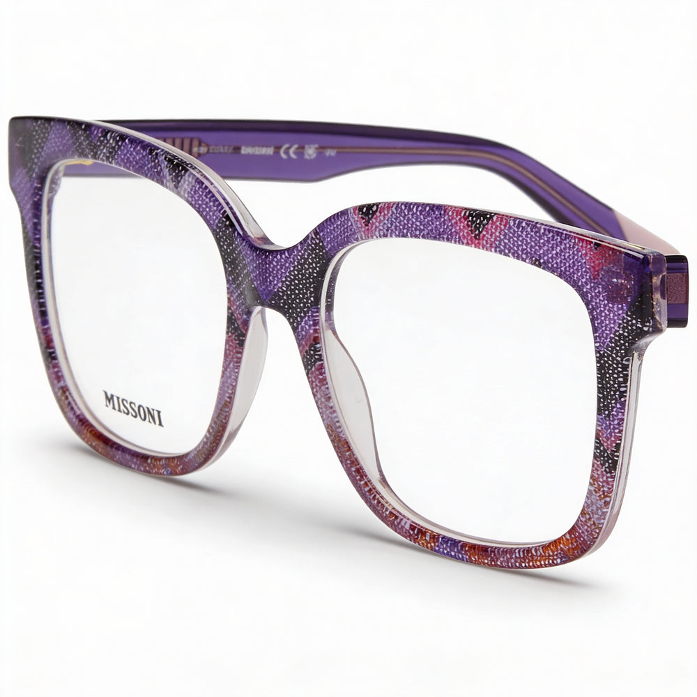 Colección Moderna Missoni Mis 0127 para Mujer Montura de Acetato Montura Rosa Violeta y Lentes de Policarbonato 51mm
