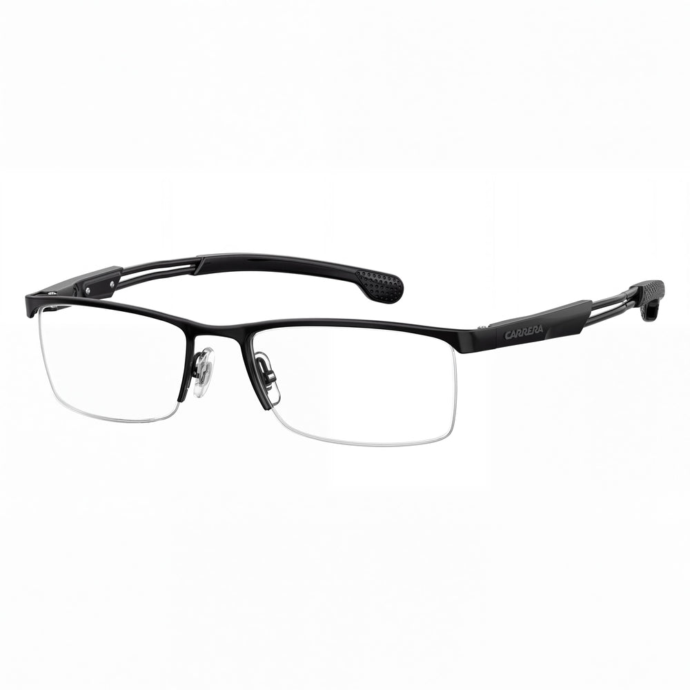 Carrera Men's Carrera 4408 Black Metal Semi-Rimless Rectangular Eyeglasses 56mm