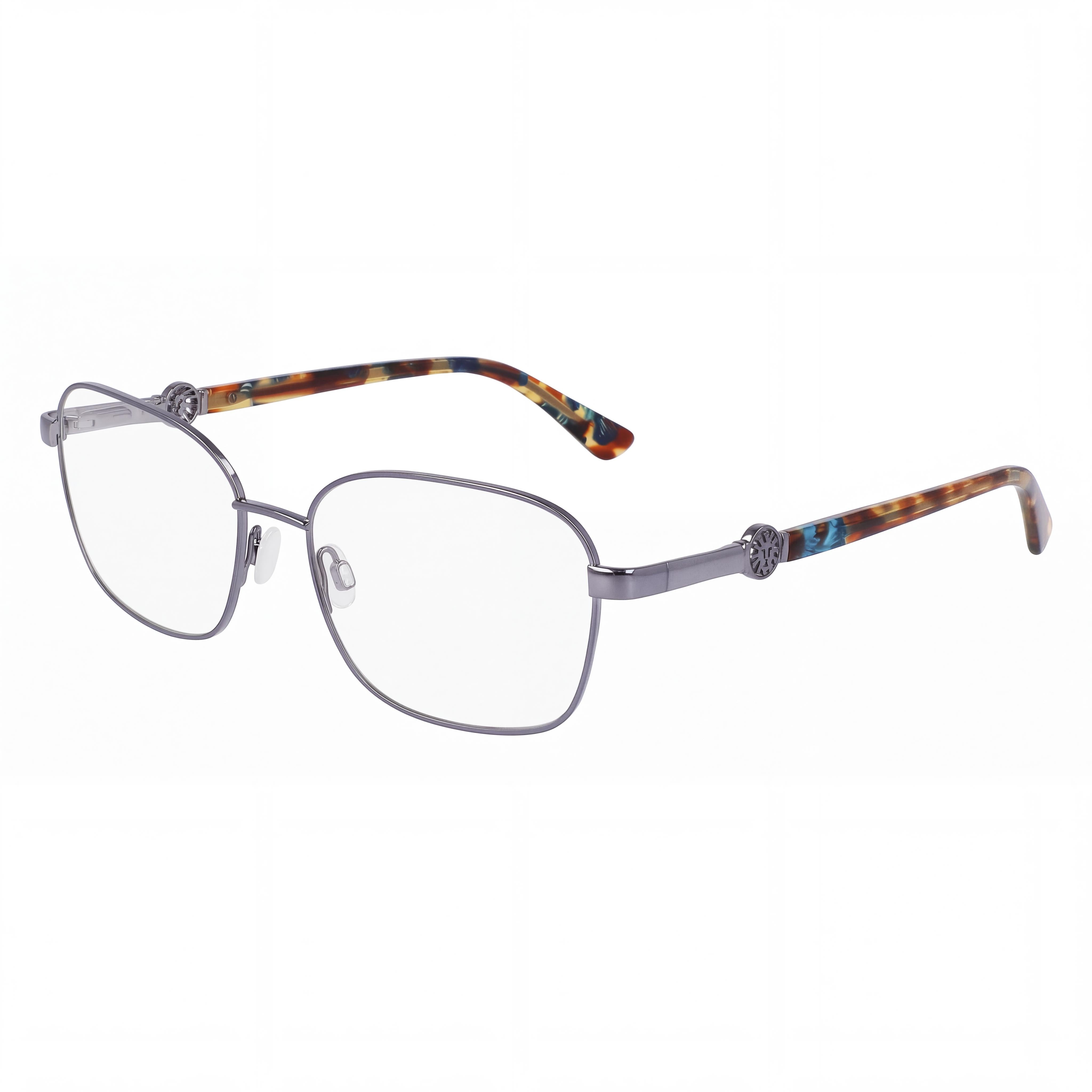 Gafas para hombre Anne Klein Ak5103 con montura de metal color pizarra, lentes transparentes de policarbonato, 52 mm, Photo 1
