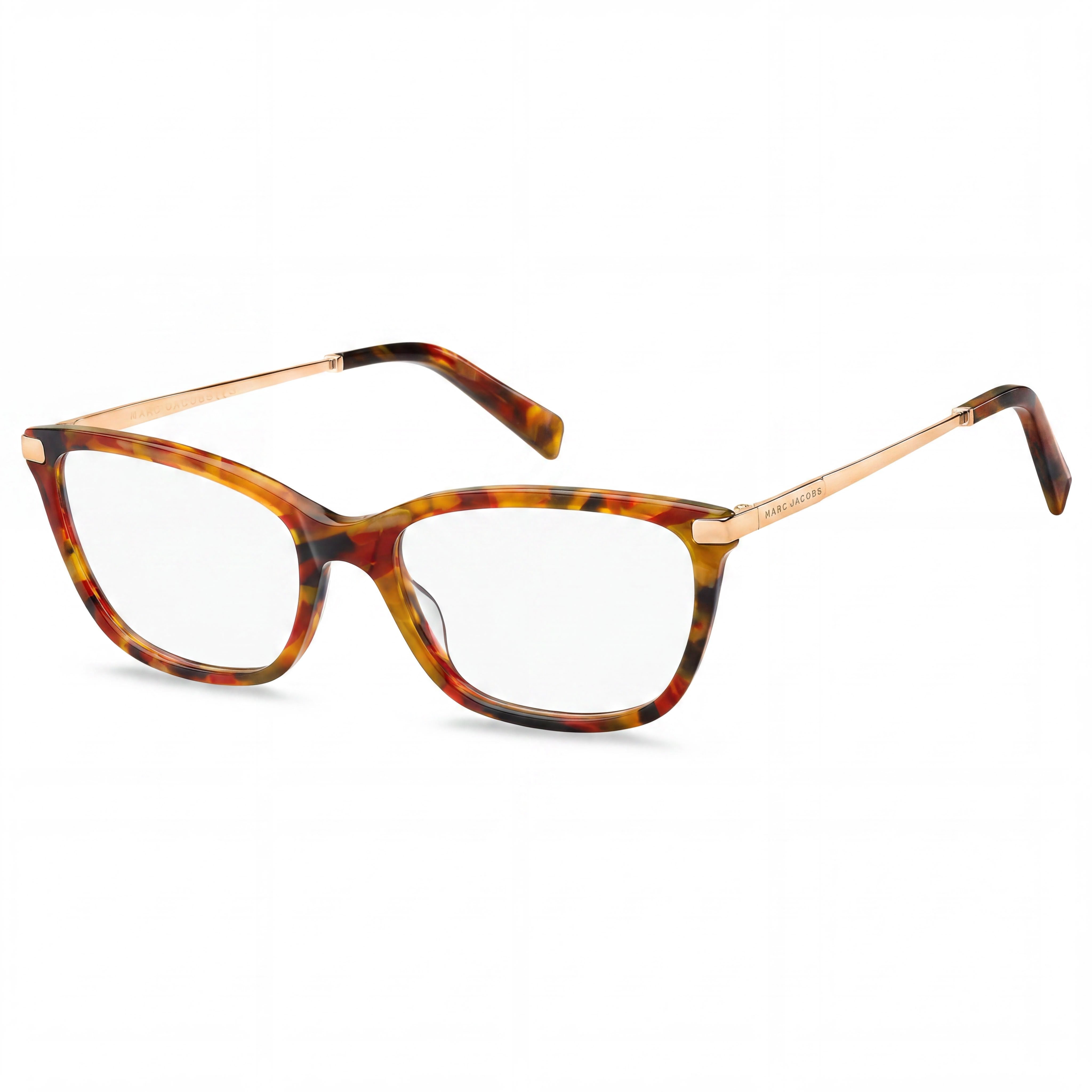 Gafas ópticas cuadradas Marc 400 de Marc Jacobs de aro completo para mujer con montura de acetato y metal en rojo habana, talla 54-18-145, Photo 1