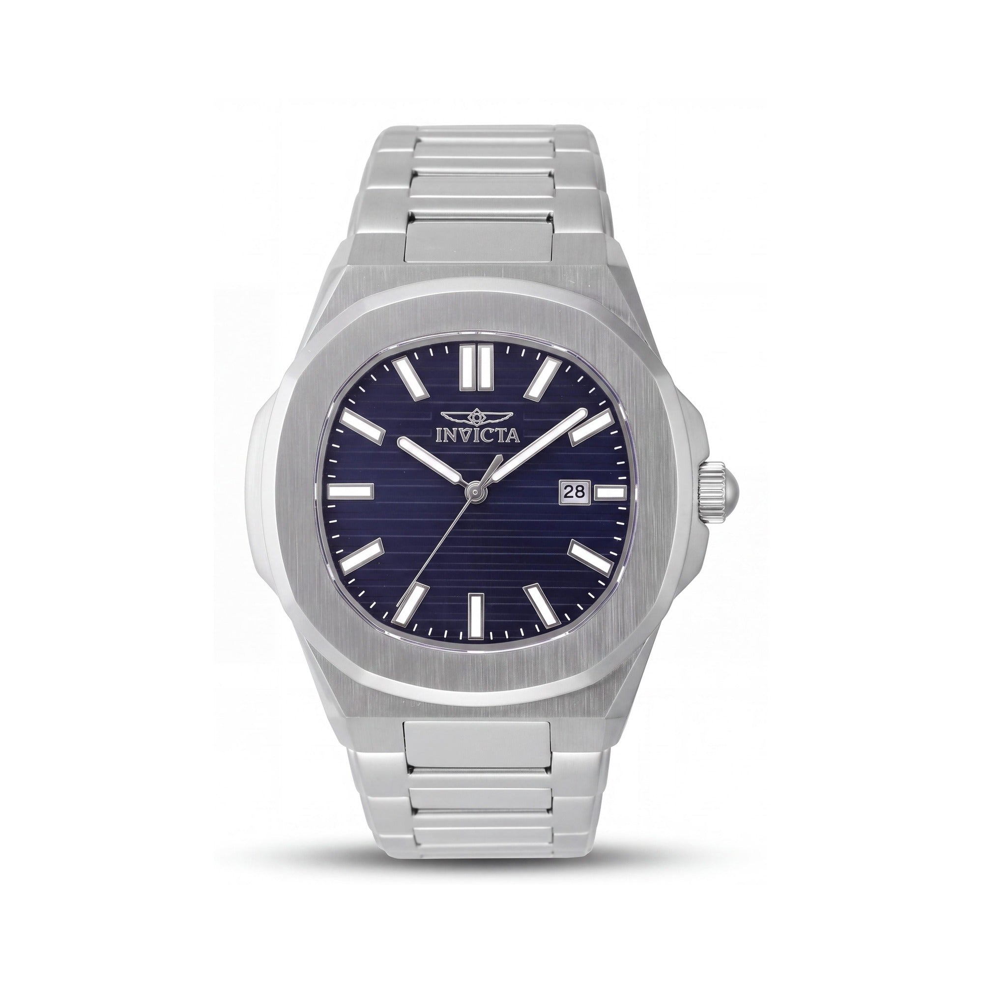 Invicta Speedway 48320 Unisex Quartz Watch, Silver Stainless Steel Case, Blue Dial, 41mm, Photo 1