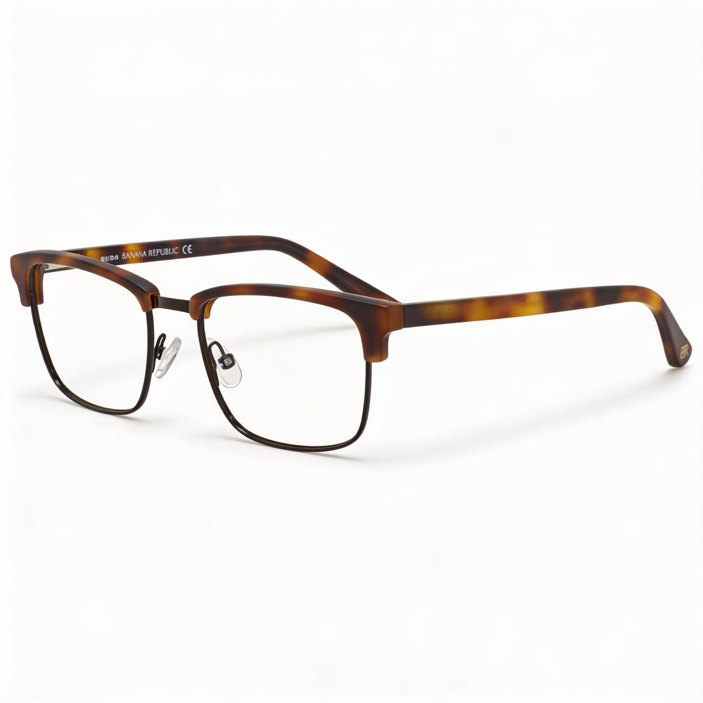 Gafas de vista Banana Republic Otis/N para hombre, color marrón Havana, con lentes de 52 mm de ancho, puente de 140 mm de ancho y patillas de 18 mm de largo.