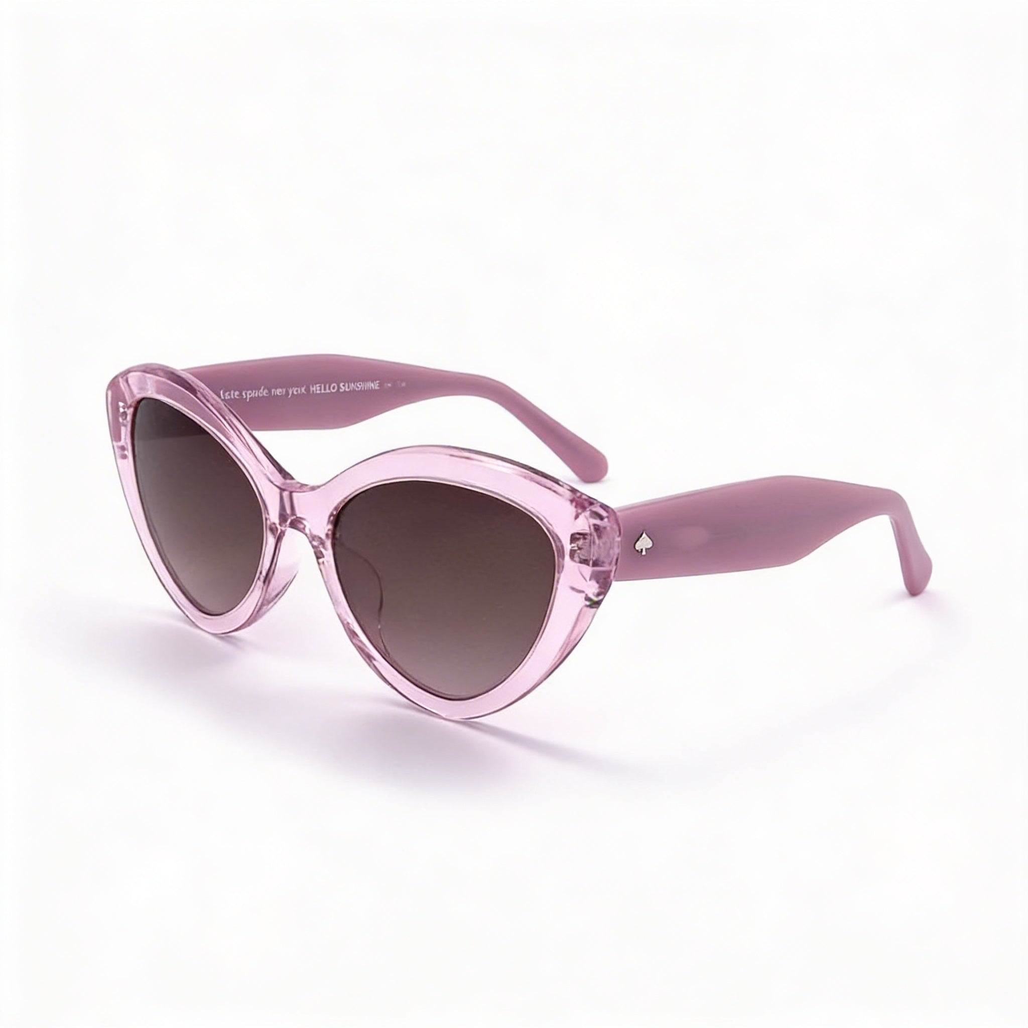 Gafas de sol de mujer Kate Spade New York de temporada, de acetato violeta marrón, con cristales marrones degradados y protección UV, 55 mm, Photo 1
