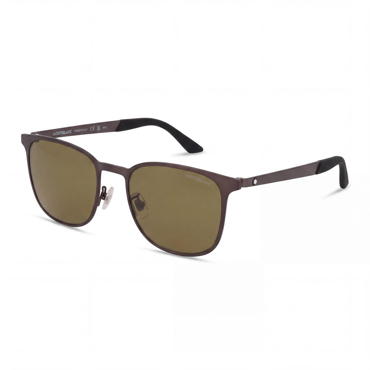 Gafas de sol MONTBLANC para hombre, cuadradas/rectangulares, color rojo/marrón rojizo, de plástico, 54 mm, Photo 1