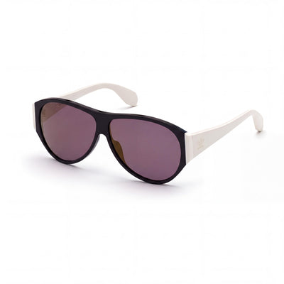 Gafas de sol adidas Originals contemporáneas para mujer, negras de plástico con lentes doradas espejadas de 59 mm con protección UV