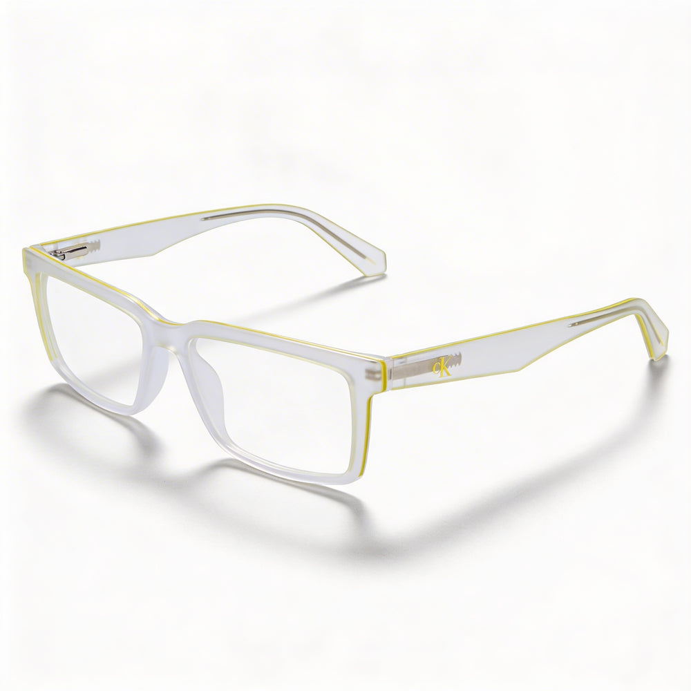 Calvin Klein Jeans Moderno Unisexo de Montura Inyectada Transparente Cristalina 55mm