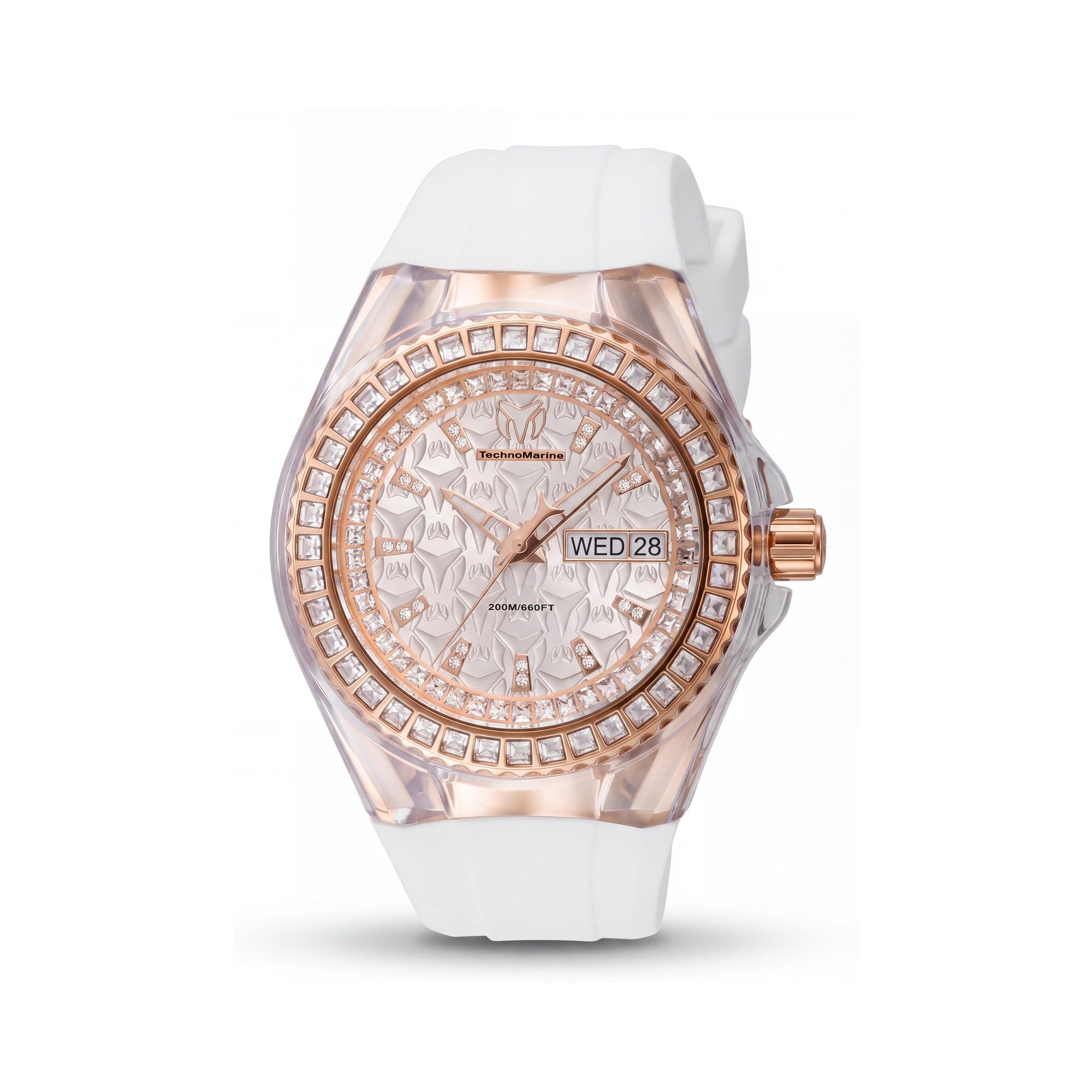 TechnoMarine Cruise TM-121173 Women's Rose Gold, Stainless Steel Case, Quartz 40mm Watch, 20 ATM, Silicone Strap, Photo 1