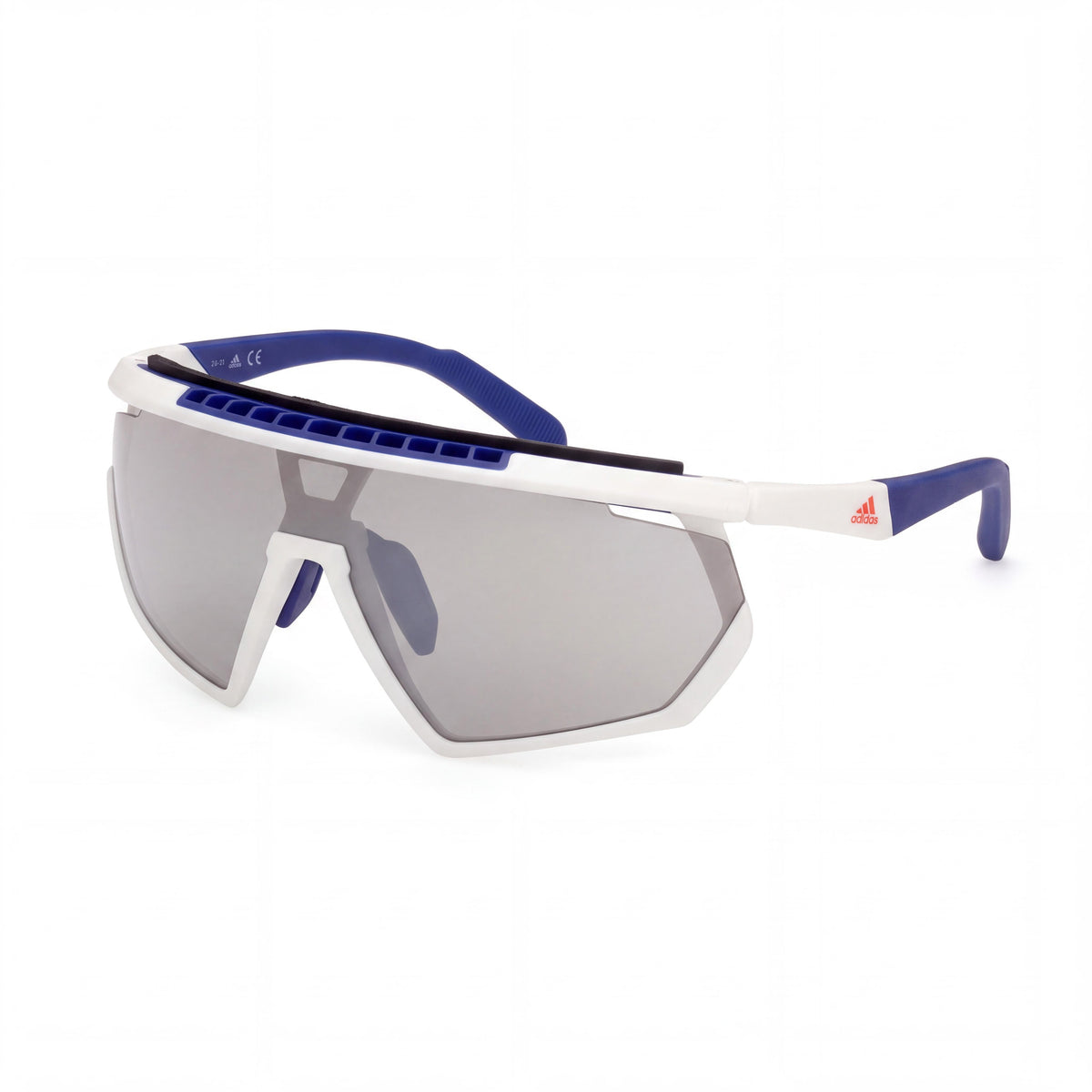 adidas Modern Men’s Sport Sunglasses, Mirrored Smoke Plastic Frame, Adjustable, UV Protection 140mm, Photo 1
