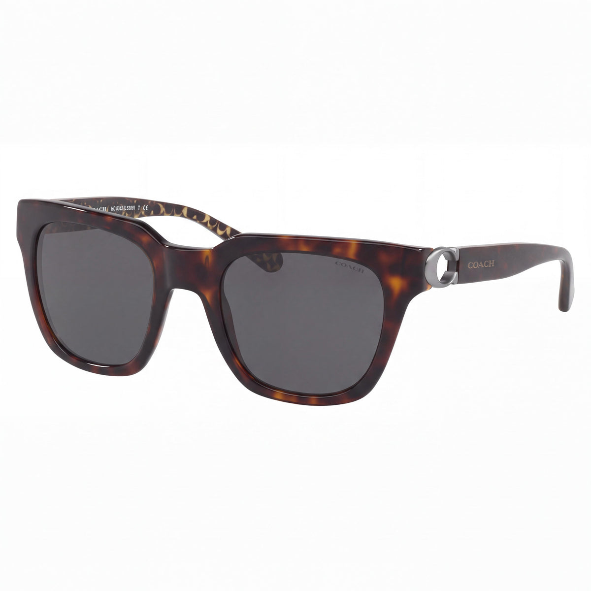 Coach HC8240F-550787-52 Women's Classic Composite Dark Tortoise Dark Grey Solid Non-Polarized Eyeglasses 52mm, Photo 1