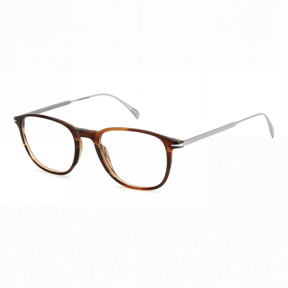 Gafas David Beckham DB 1148 para hombre, informales, de acetato ligero, color cuerno de ciervo/rutenio, con lentes de demostración, 51-19-150