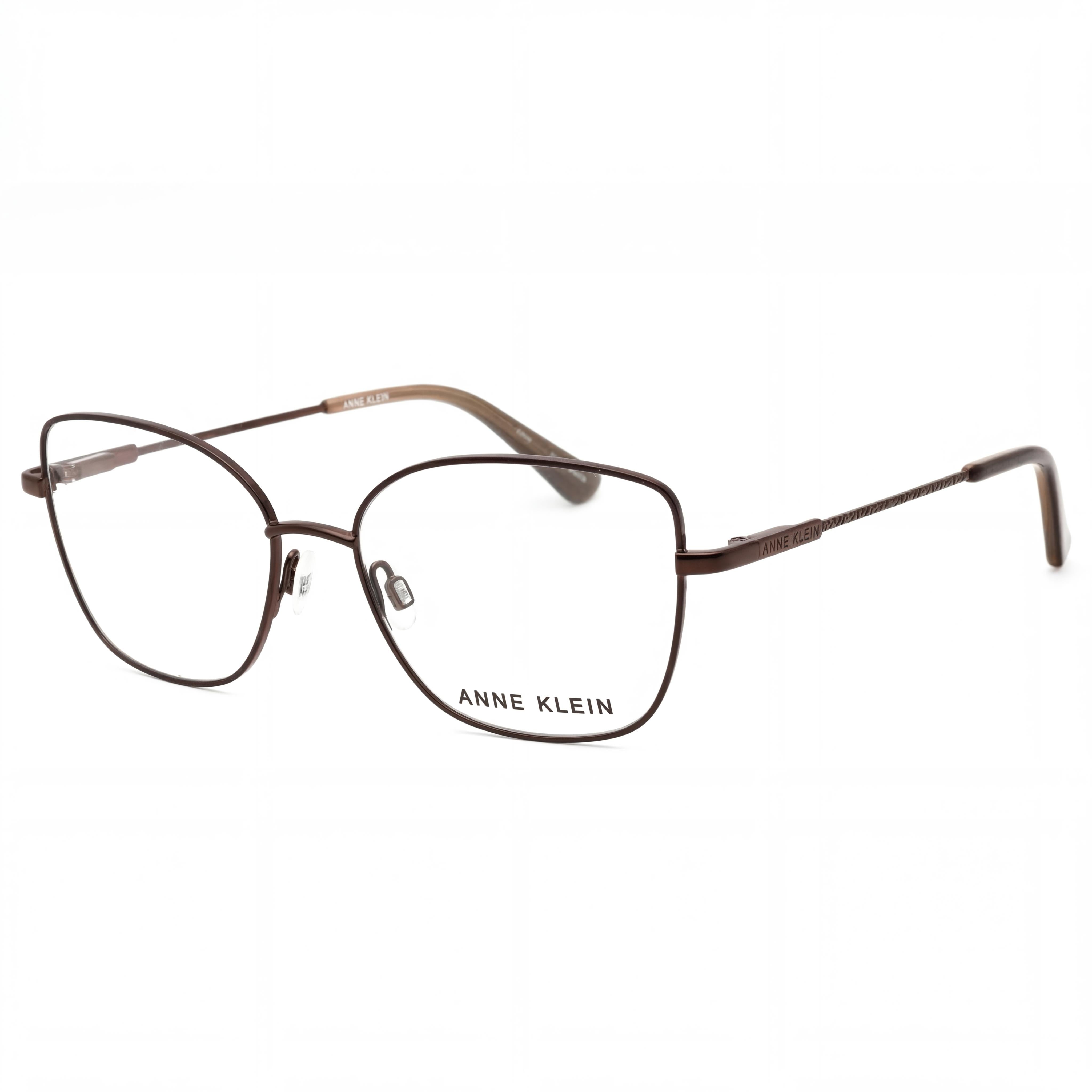 Anne Klein Ak5099 Men's Metal Frame Eyeglasses in Mocha, Lens Width 53mm, Bridge 16mm, Temple 145mm, Photo 1