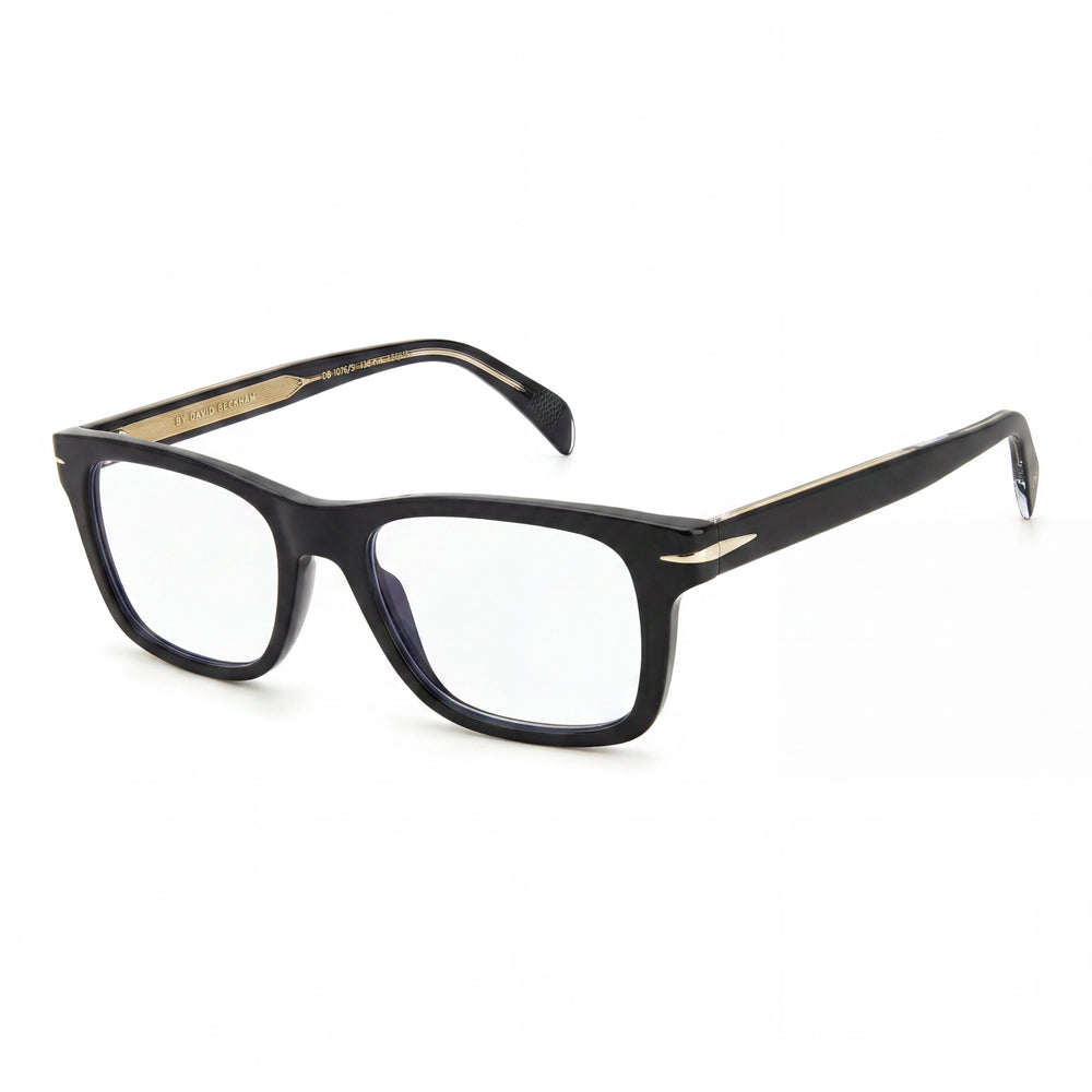 Gafas de sol David Beckham Modern DB 1073/BB para hombre con montura de acetato y cristales de policarbonato, color negro dorado, 52 mm