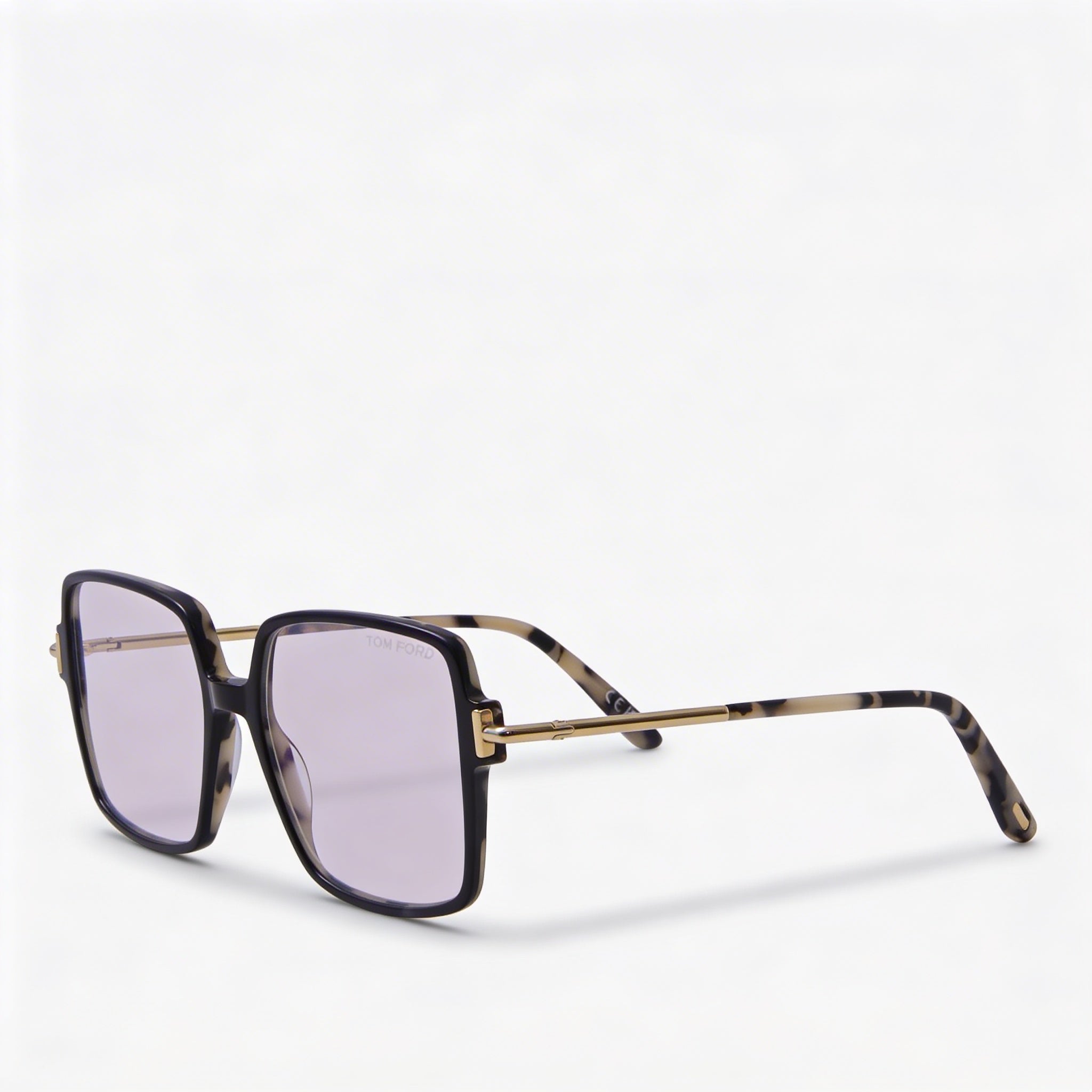 Tom Ford FT5915-B Women's Blue Filter Plastic Full Rim Square Eyeglasses Black Havana 53mm, Photo 1