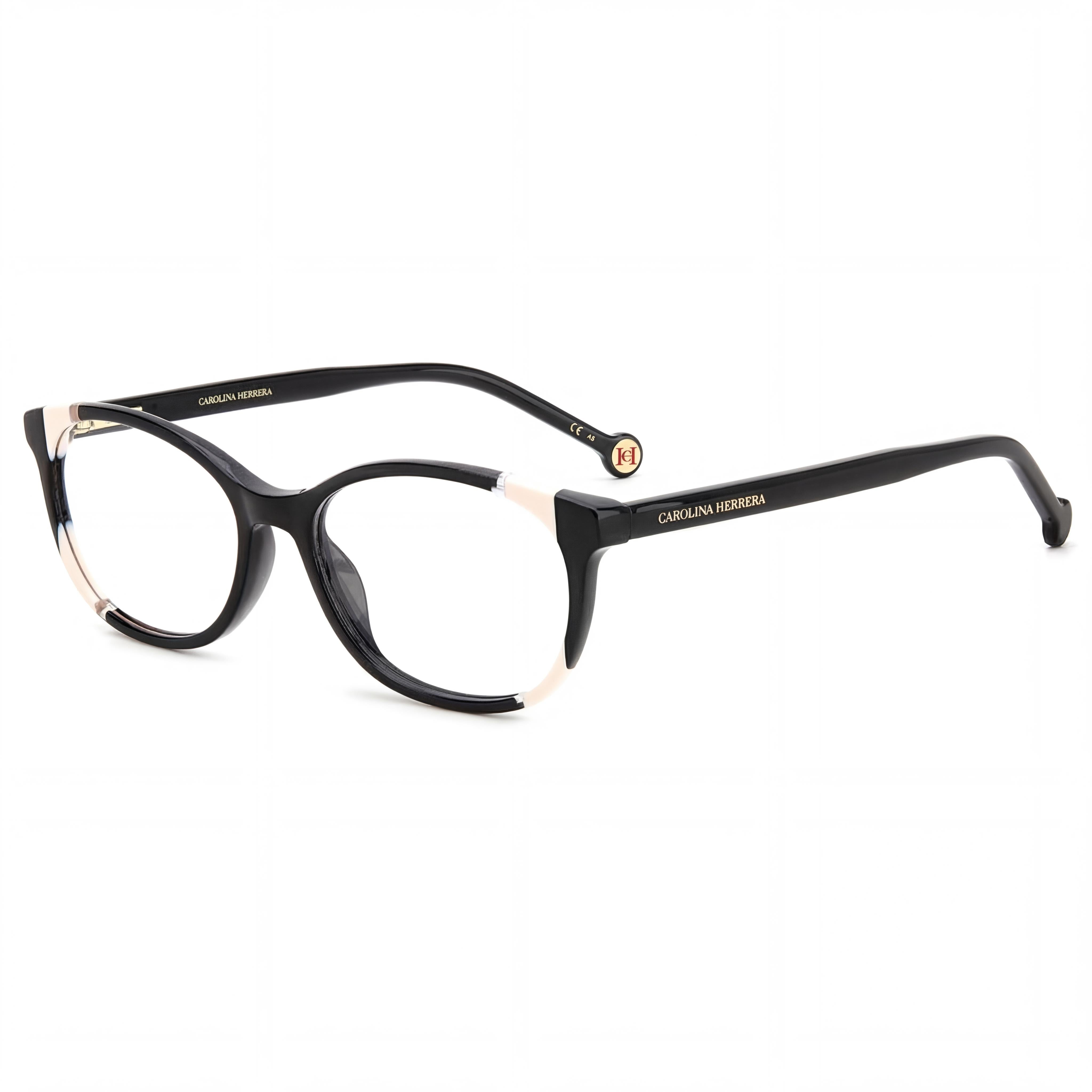 Gafas de Sol de Acetato para Mujer Carolina Herrera Her 0125 con Montura y Lentes Negras Nude (53mm Ancho de Lente), Photo 1