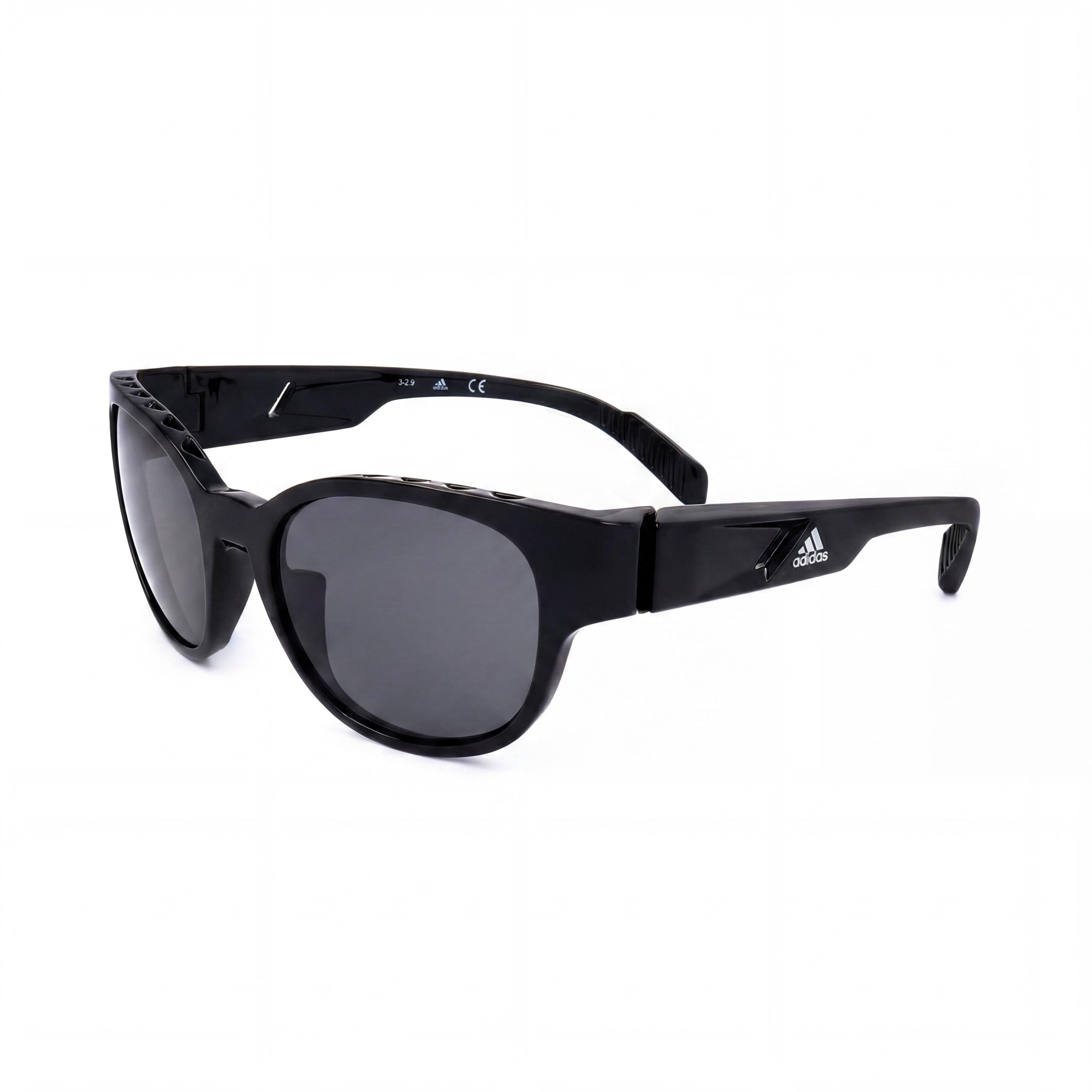 adidas Classic Unisex Black Plastic Frame Polarized UV Protection Sunglasses 55mm, Photo 1