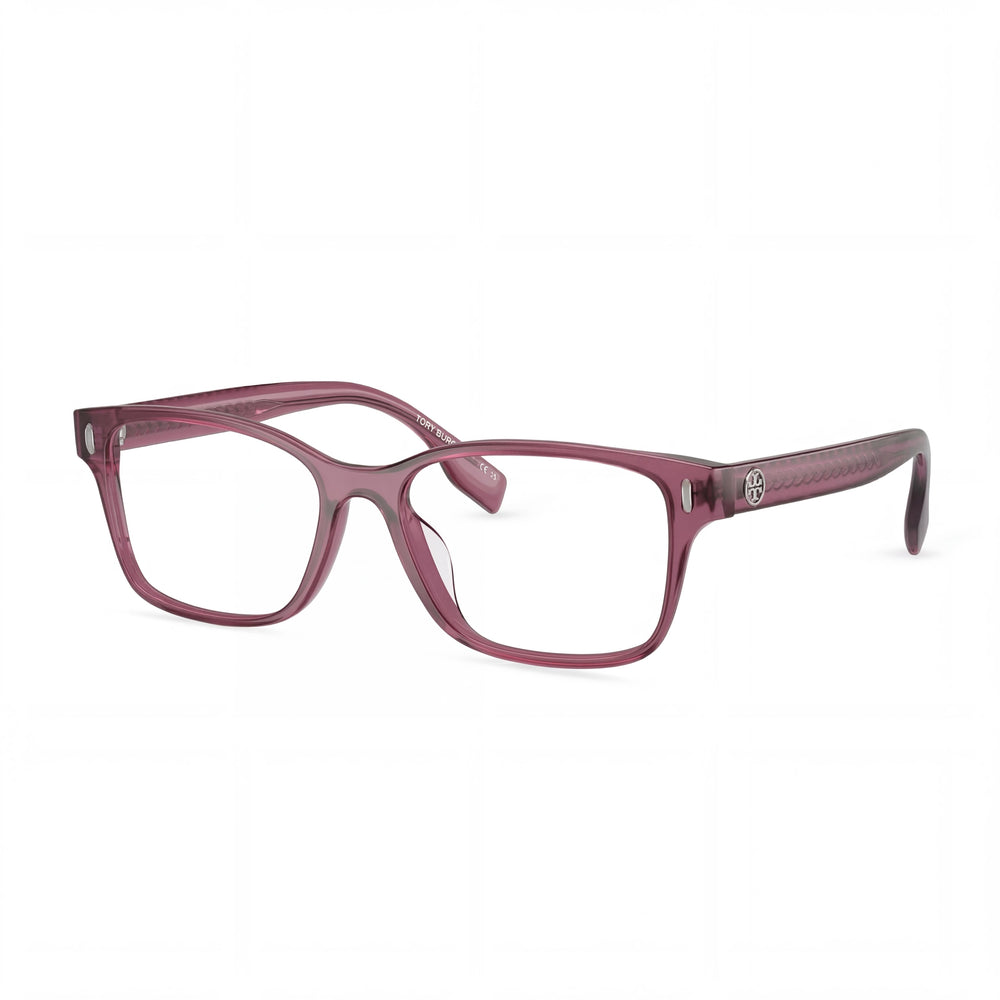 Tory Burch Ty 2151 U Gafas Rectangulares para Mujer, Montura de Acetato, Transparente Baya, Ancho de Lente 53mm