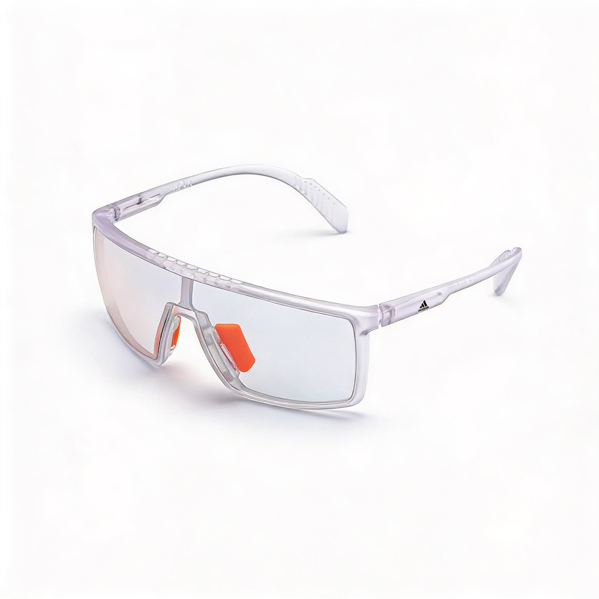 Adidas Unisex Crystal Plastic Frame Black Mirrored Photochromatic UV Protected Sunglasses 55mm, Photo 1