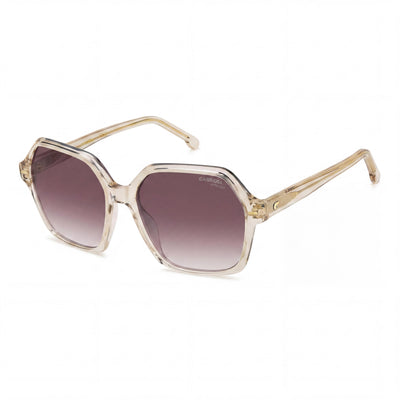Carrera CARRERA 3026/S Gafas de sol de plástico color champán para mujer con lentes de policarbonato rosa de doble tono de 56 mm