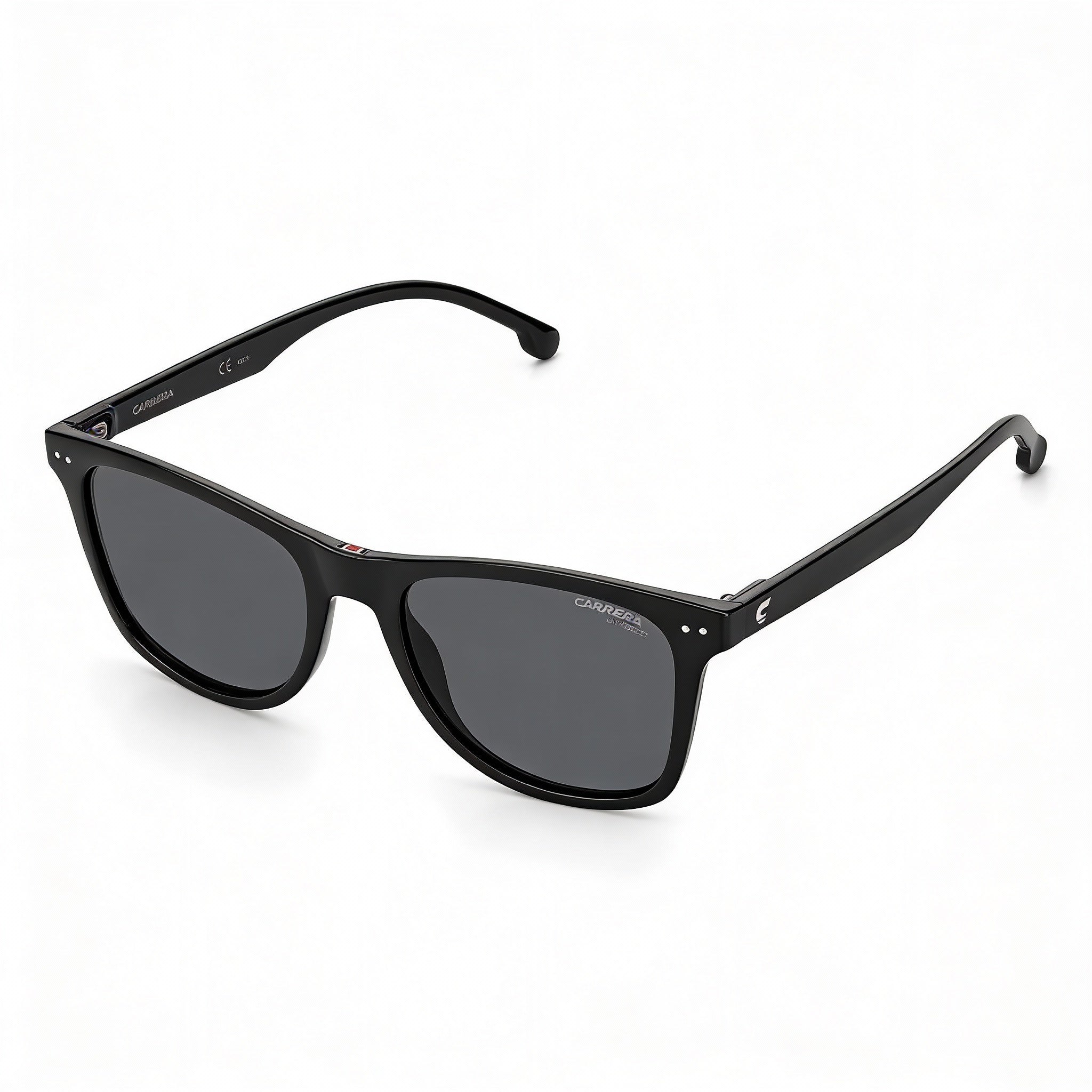 Carrera 2022t/S Unisex Rectangular Injected Polyamide Black Non-Polarized UV Protection Sunglasses 51-18-135, Photo 2