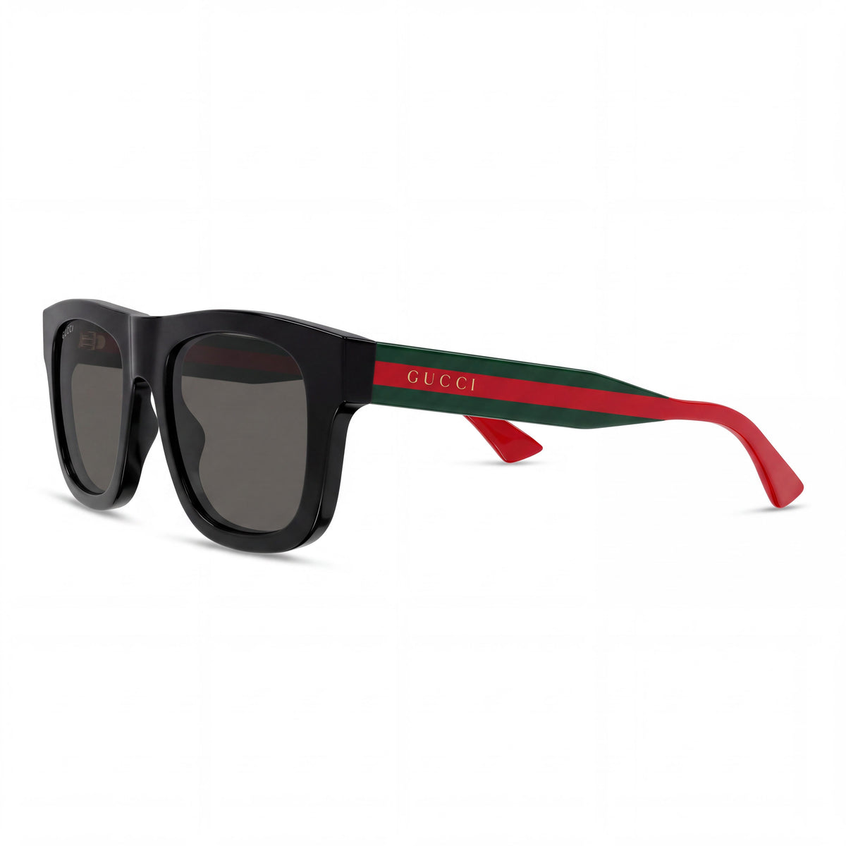 Gucci GG1991S-001 Unisex Classic Acetate Sunglasses with Black Green Grey Frame and Black Lenses 52mm, Photo 1