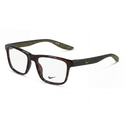Nike Modern 7046 Unisex Alloy Steel Frame Eyeglasses in Tortoise Matte Anthracite 54mm